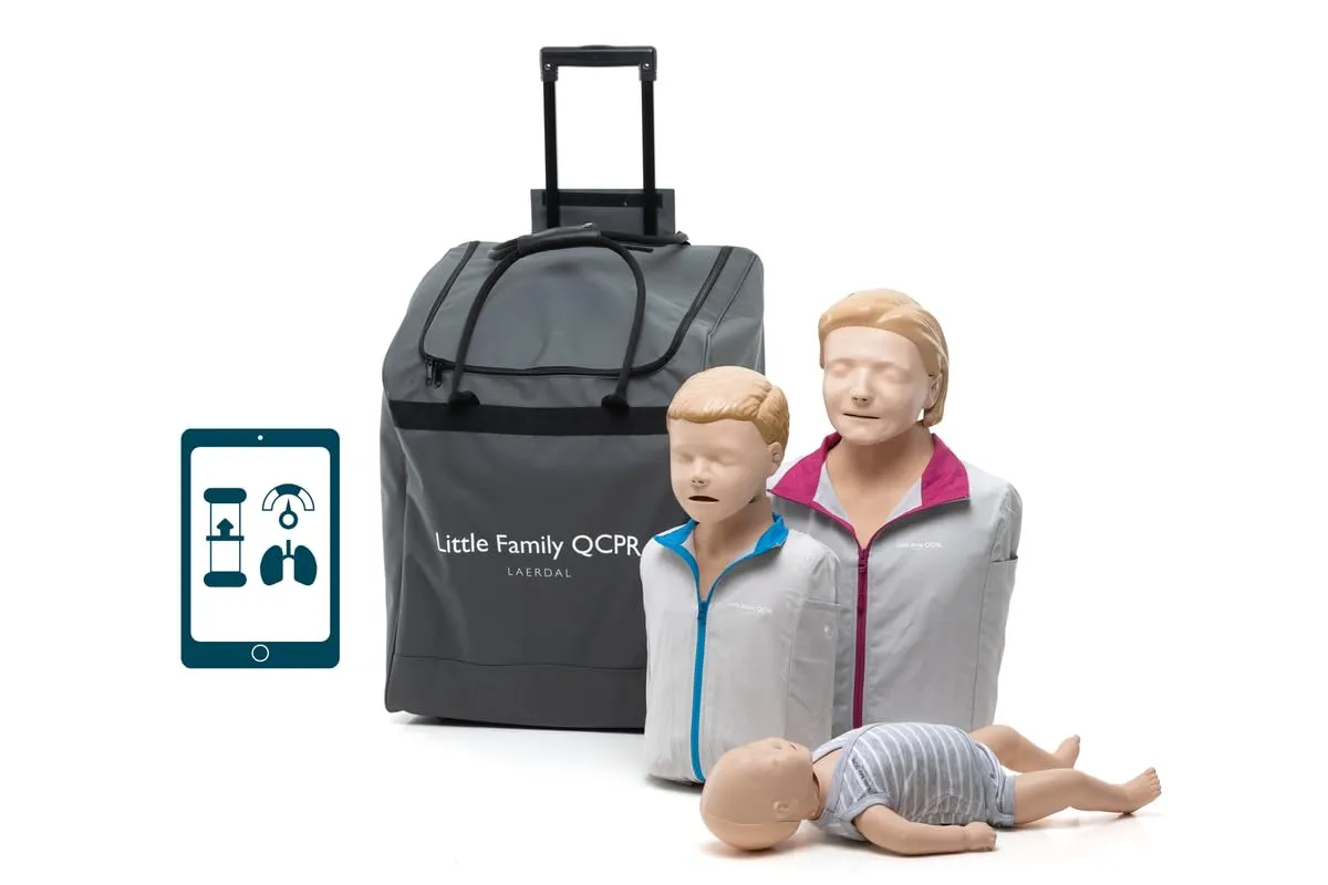 LAERDAL - Little Family Pack QCPR è un set di manichini per l'addestramento RCP, 56512