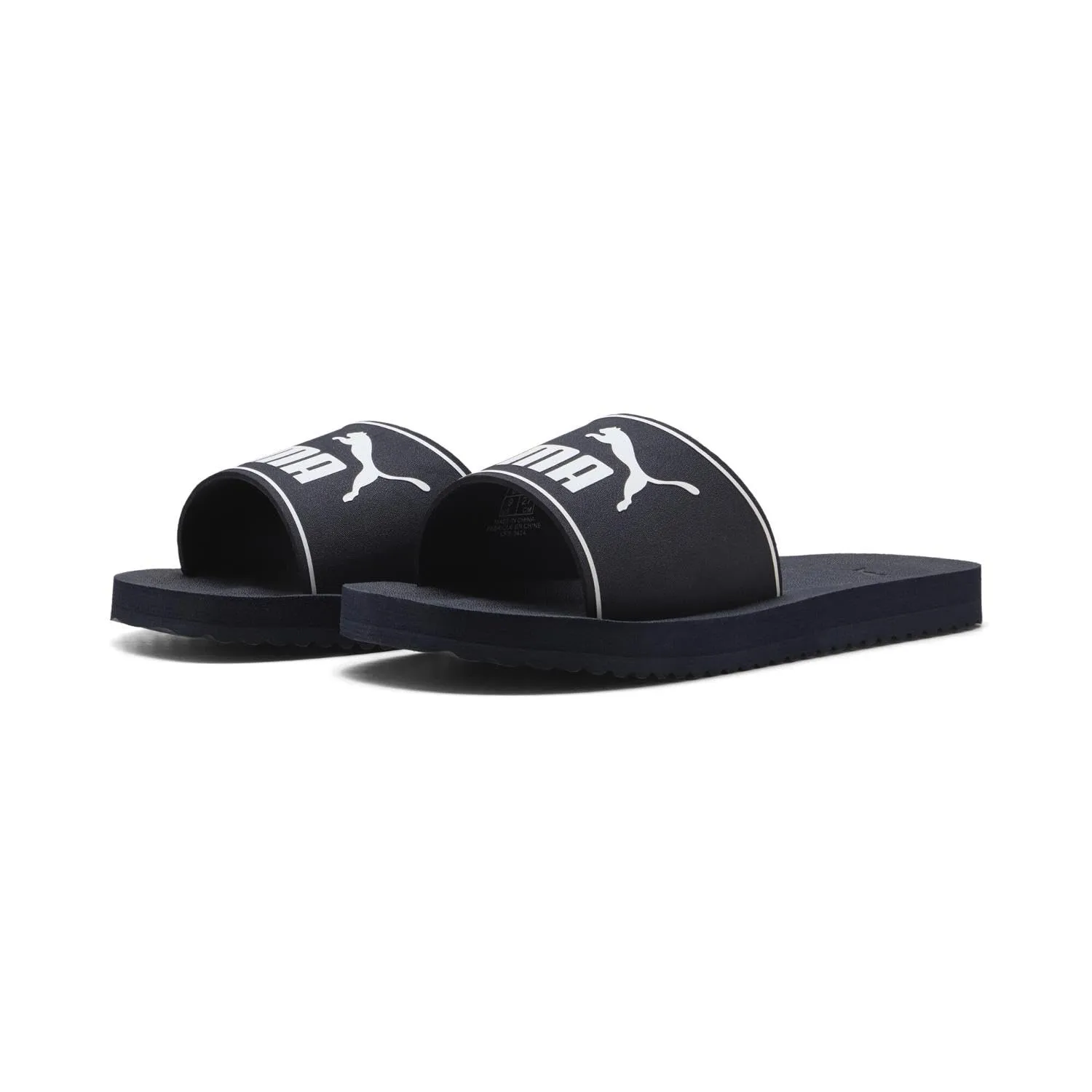PUMA Sandali unisex Purecat 2.0 Slide, New Navy PUMA Bianco, 43 EU