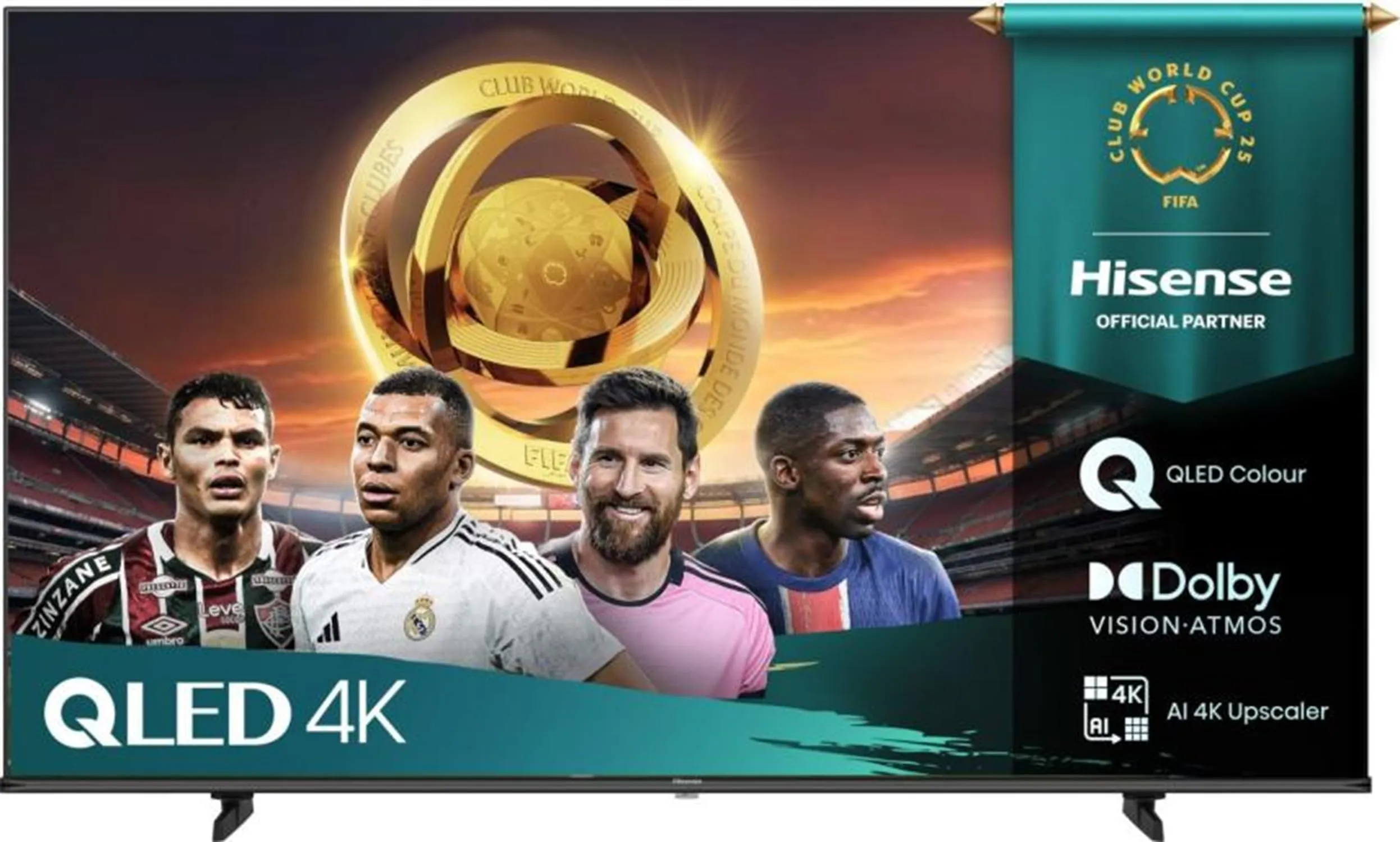 Hisense 50E79Q - TV 50 Pollici, Smart TV, QLED, DVB-T2, 4K, Classe energetica E