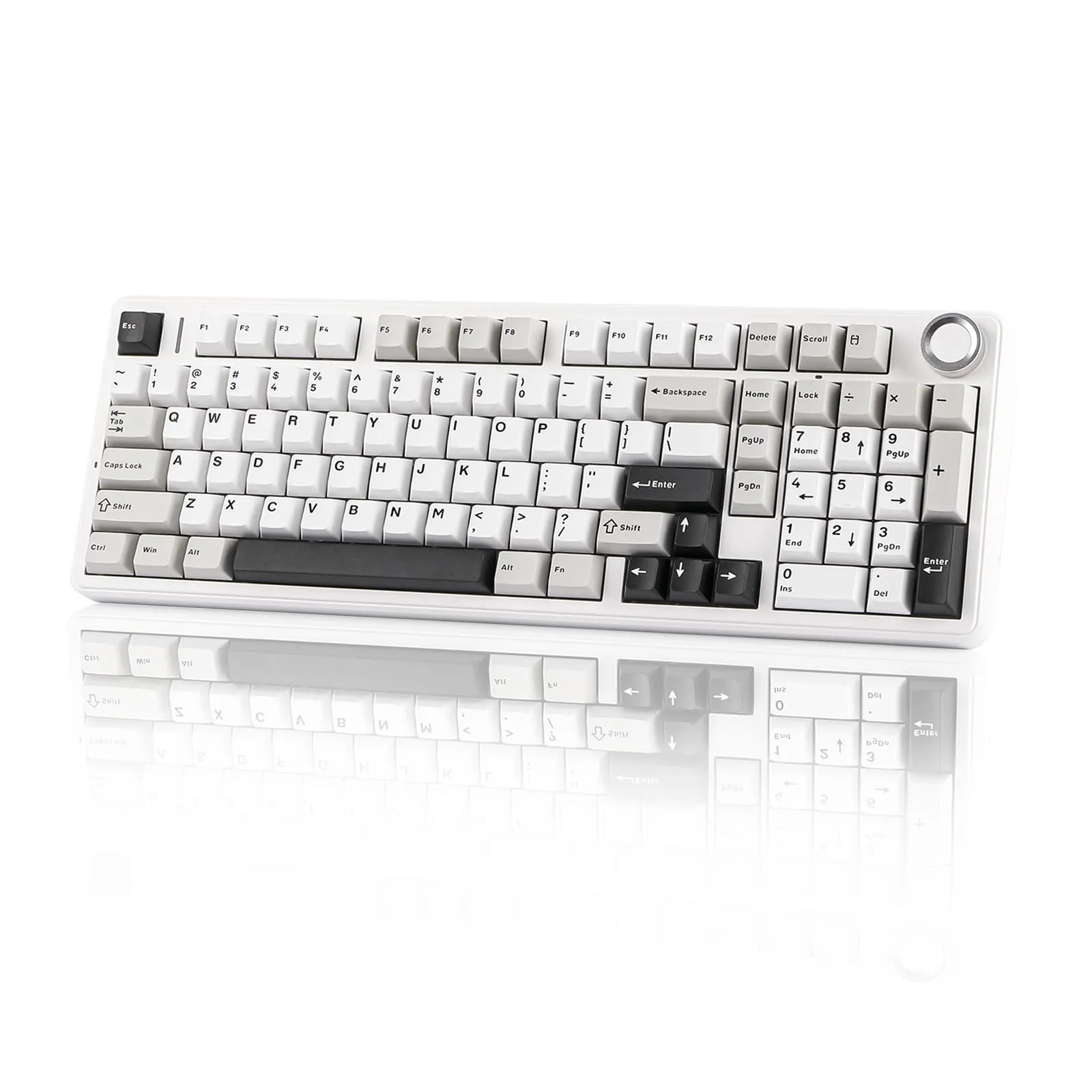 EPOMAKER X Aula F99 PRO Tastiera Meccanica da Gioco 2.4GHz/Type-C/BT5.0, Tastiera Personalizzata Hot-Swap con Batteria da 8000mAh, Interruttore Lineare Retroilluminato RGB