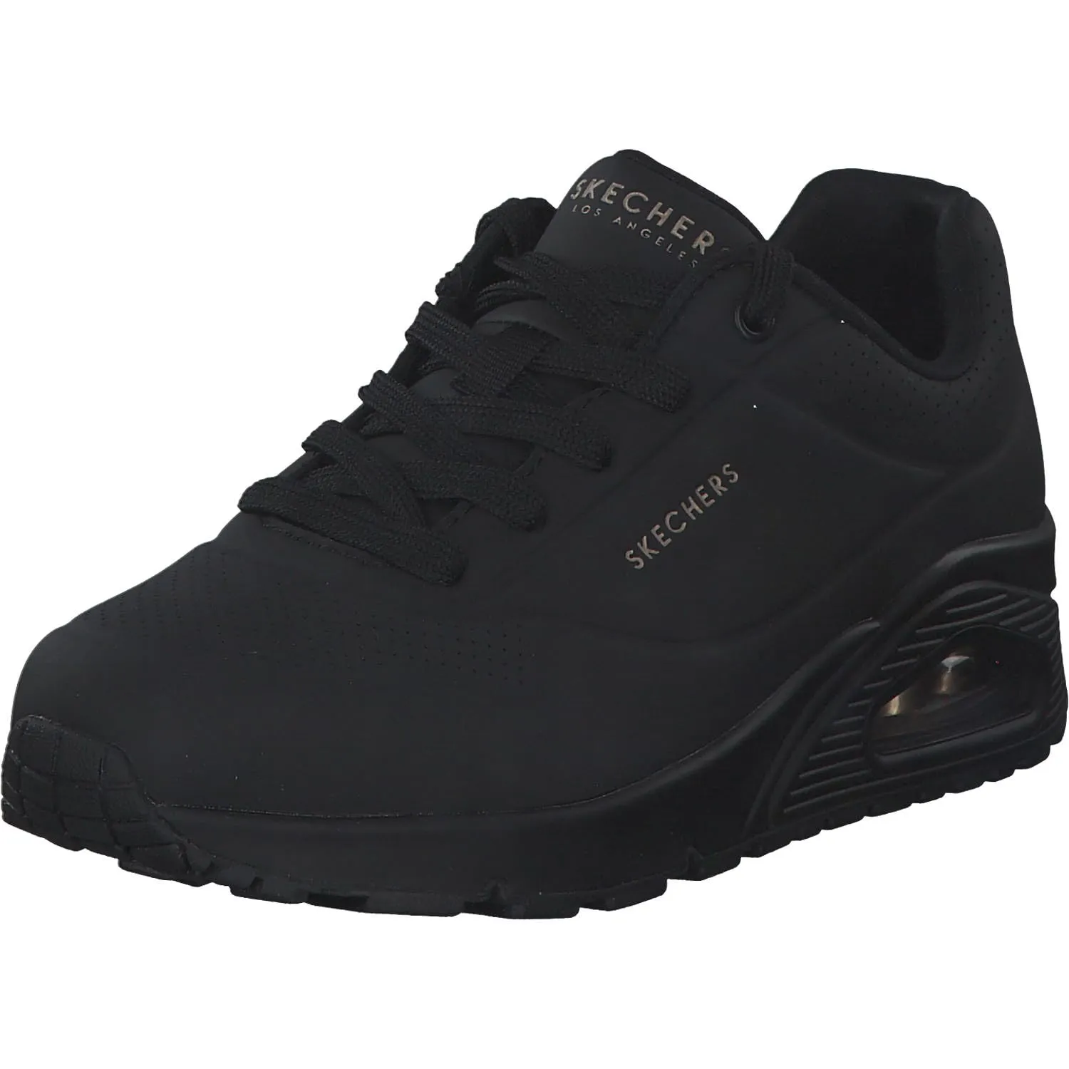 Skechers Uno Stand On Air, Sneaker Donna, Black Black Durabuck, 38.5 EU