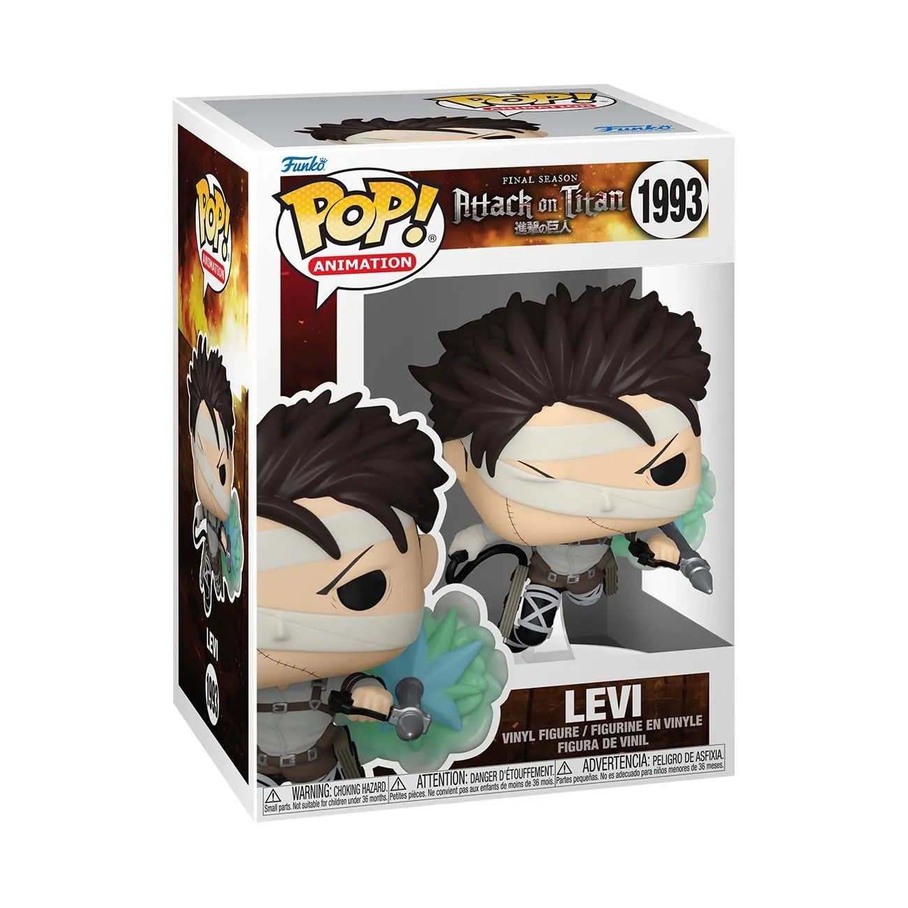 Funko Pop! Animation: Attack On Titan - Levi Ackerman - (SP-1) - Figura in Vinile da Collezione - Idea Regalo - Merchandising Ufficiale - Giocattoli per Bambini e Adulti - Anime Fans