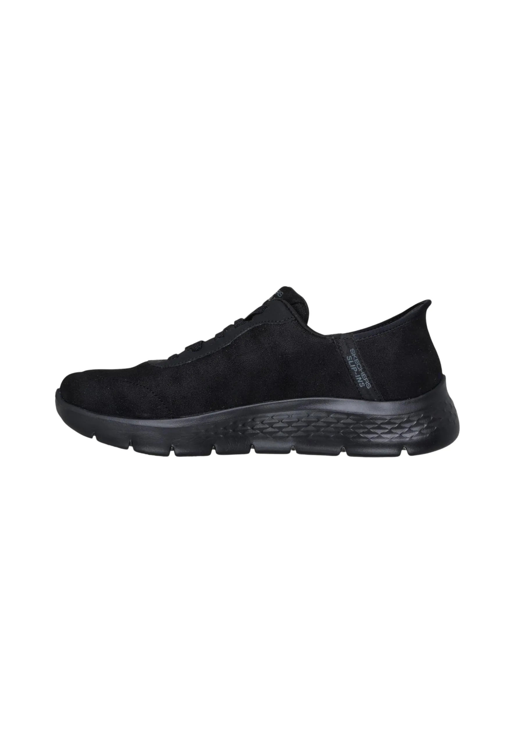 Skechers Go Walk Flex-Smooth Motion Sneaker da Uomo Senza Mani, Nero/Nero, 46 EU