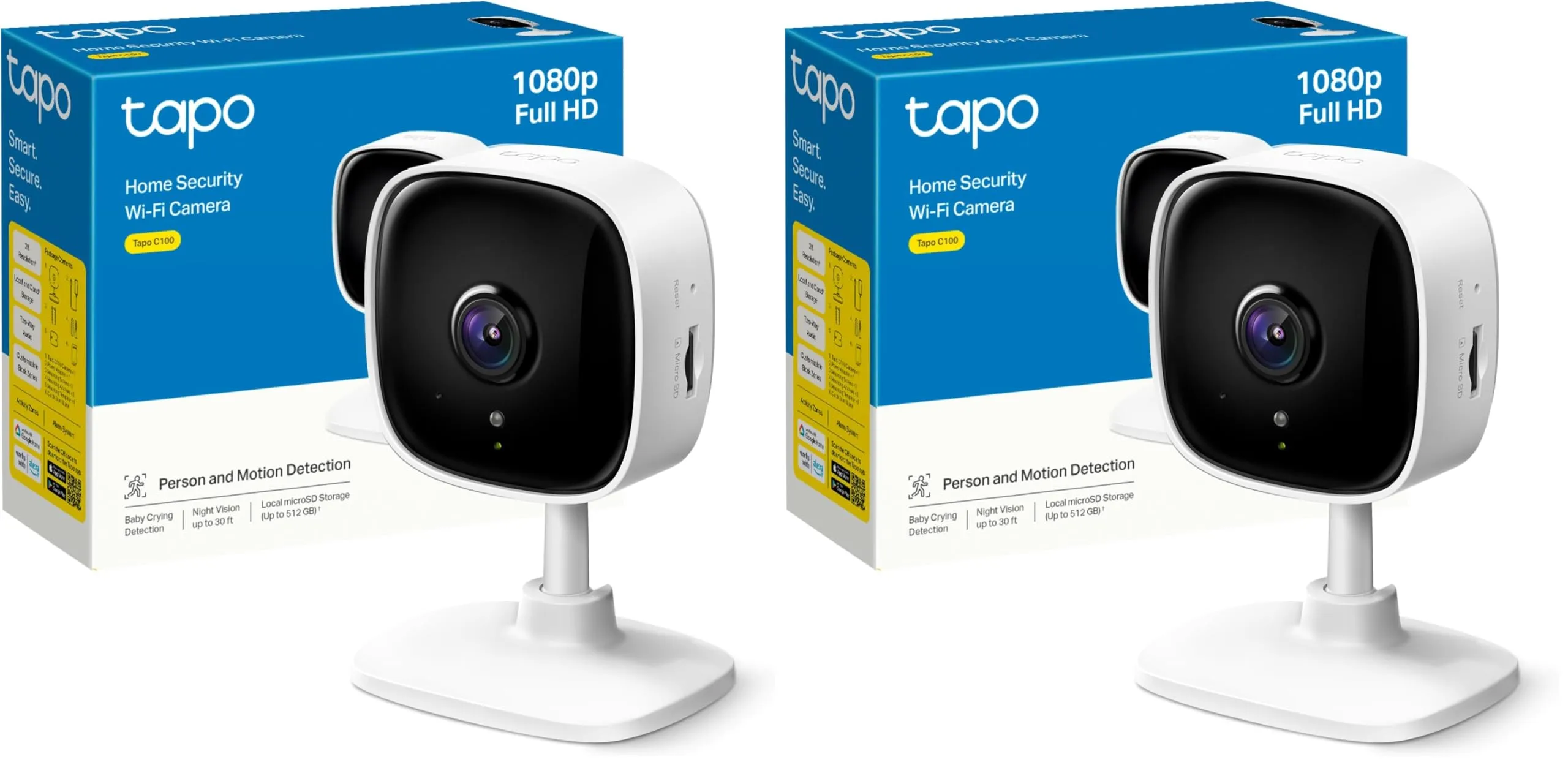 Tapo TP-Link C125 Telecamera Wi-Fi Interno, Videocamera Sorveglianza 2K QHD, Sicurezza Domestica AI, Shutter per la Privacy Fisica, Visione Notturna, Installazione semplice, Base Magnetica