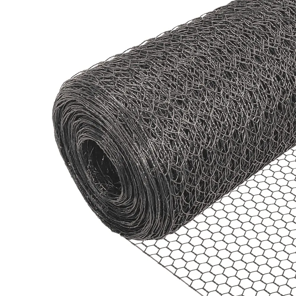 VOUNOT Rete Metallica, Reti Recinzione per Pollame, Animali e Piante (Maglia Esagonale 13mm - 100cm (H) x 25m (L), Grigio)