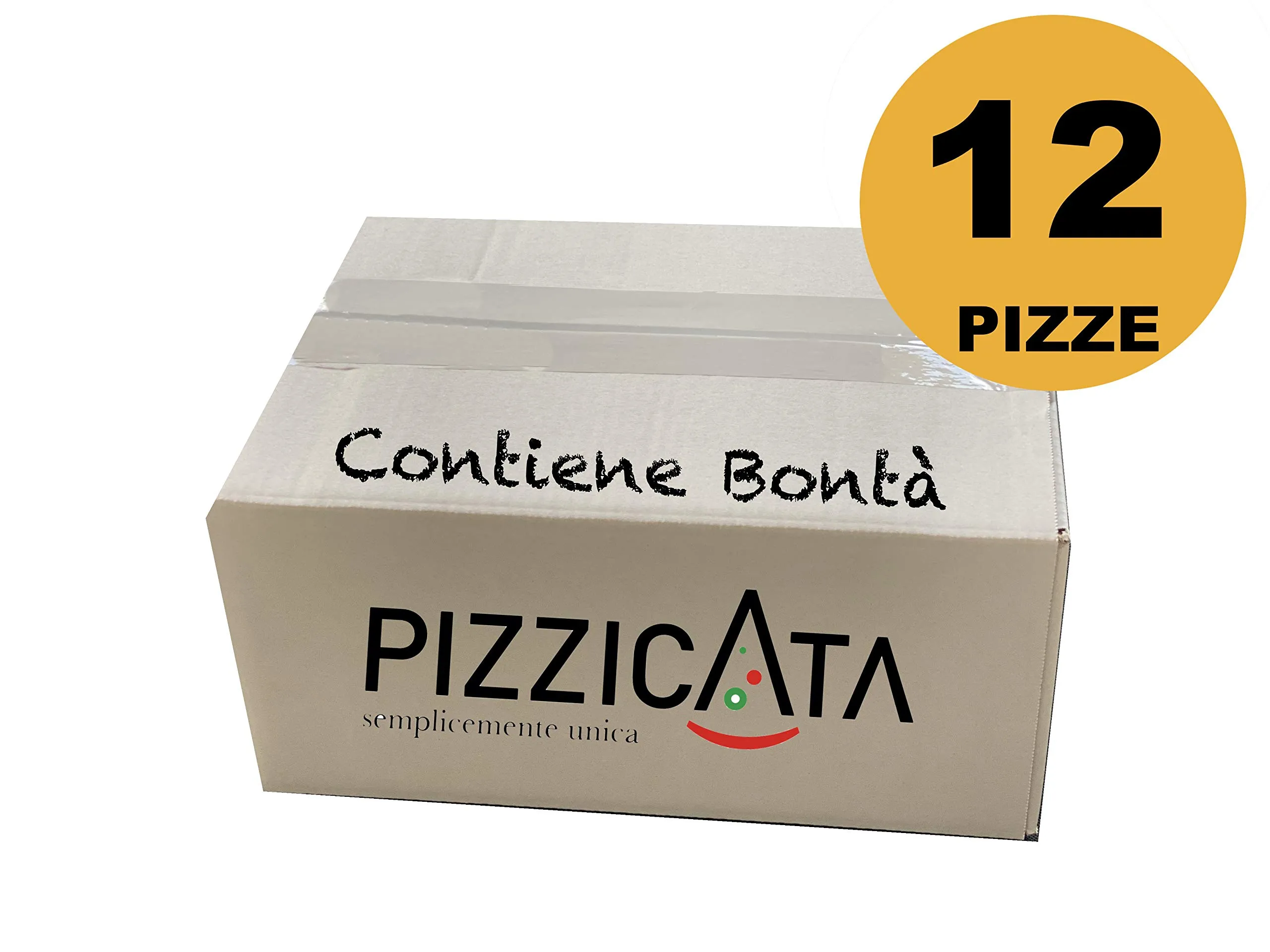 Pinsa Romana - Pizza precotta - Base per pizza - Box da 12 pezzi -Basi Pizza Pizzicata - Impasto Artigianale