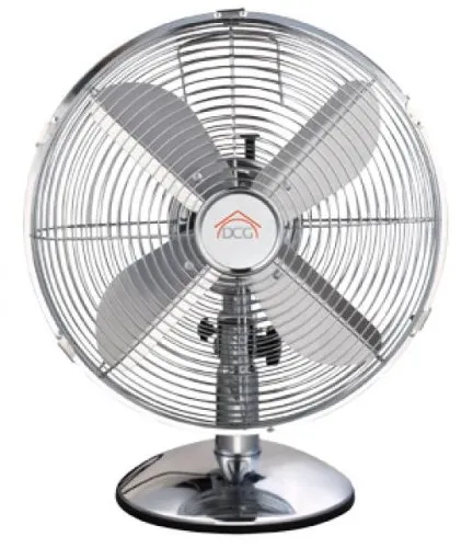 DCG Eltronic ventil. pl. ve1612 ss acciaio 3 marce, altalena, tavolo, 30 cm, lame color argento