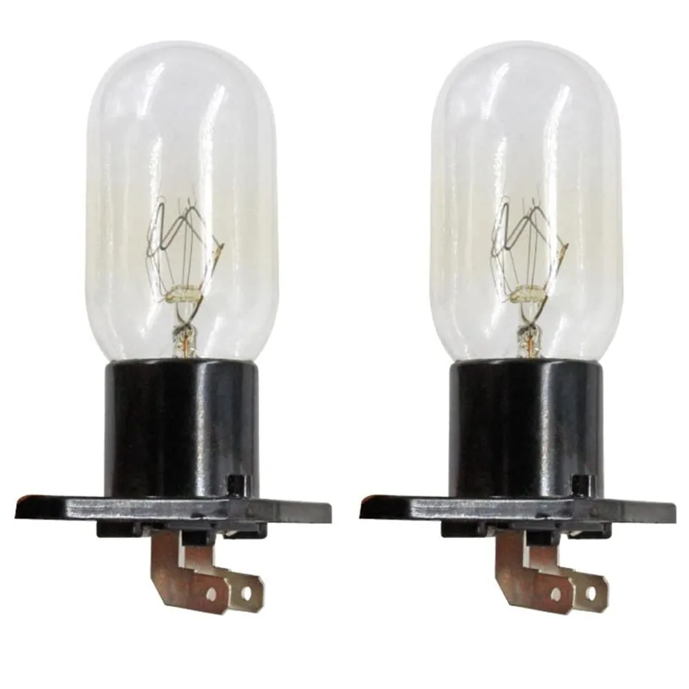 CENPEK Confezione da 2 Lampade da Forno a microonde Z187 240 V, 25 W, 6,3 mm, Terminali Adatti per Molti Modelli