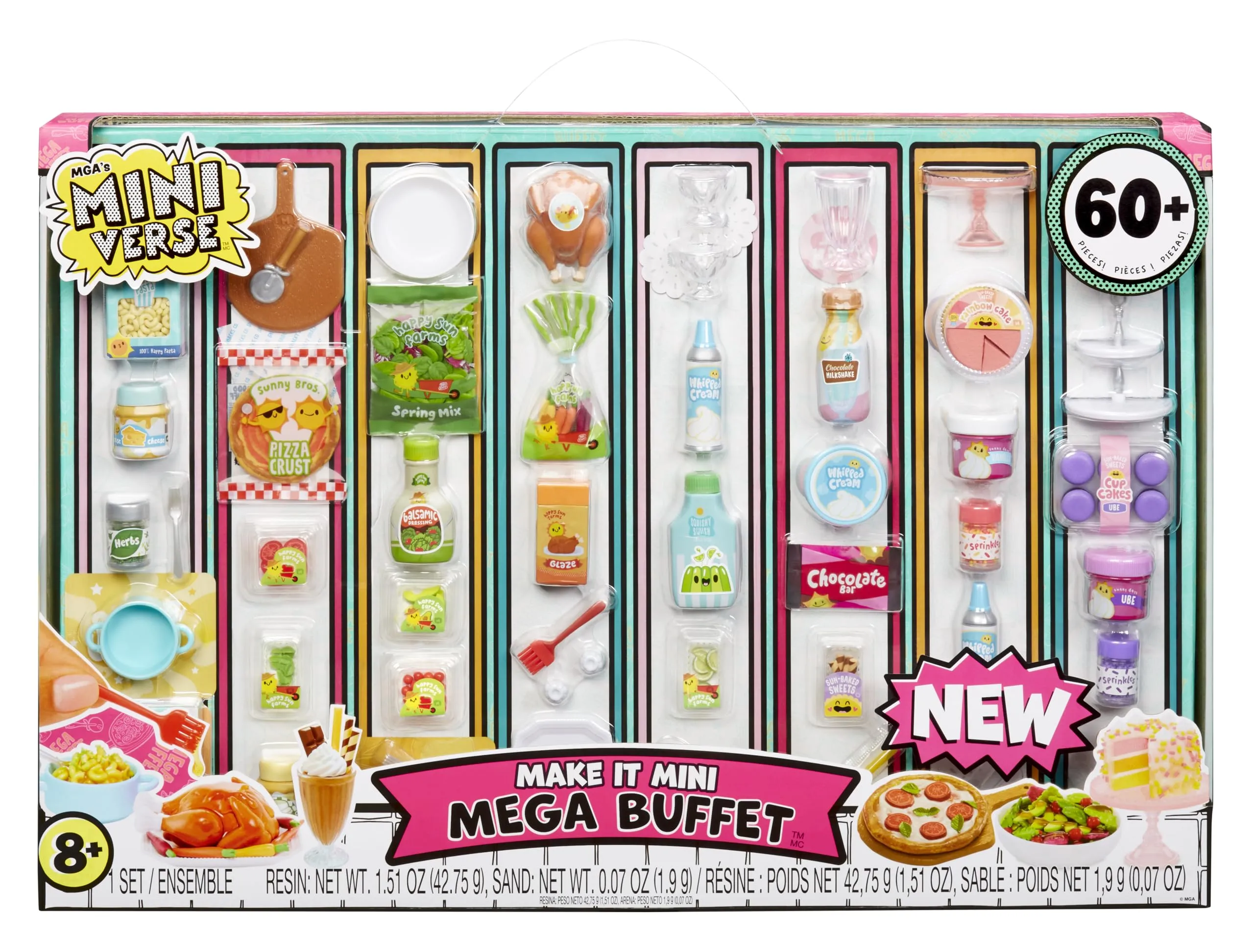 Miniverse Make It Mini Mega Buffet di MGA - Miniature da Collezione, Giochi in Resina, Repliche di Cibo, Per Collezionisti e Bambini. Età 8+. NON COMMESTIBILE