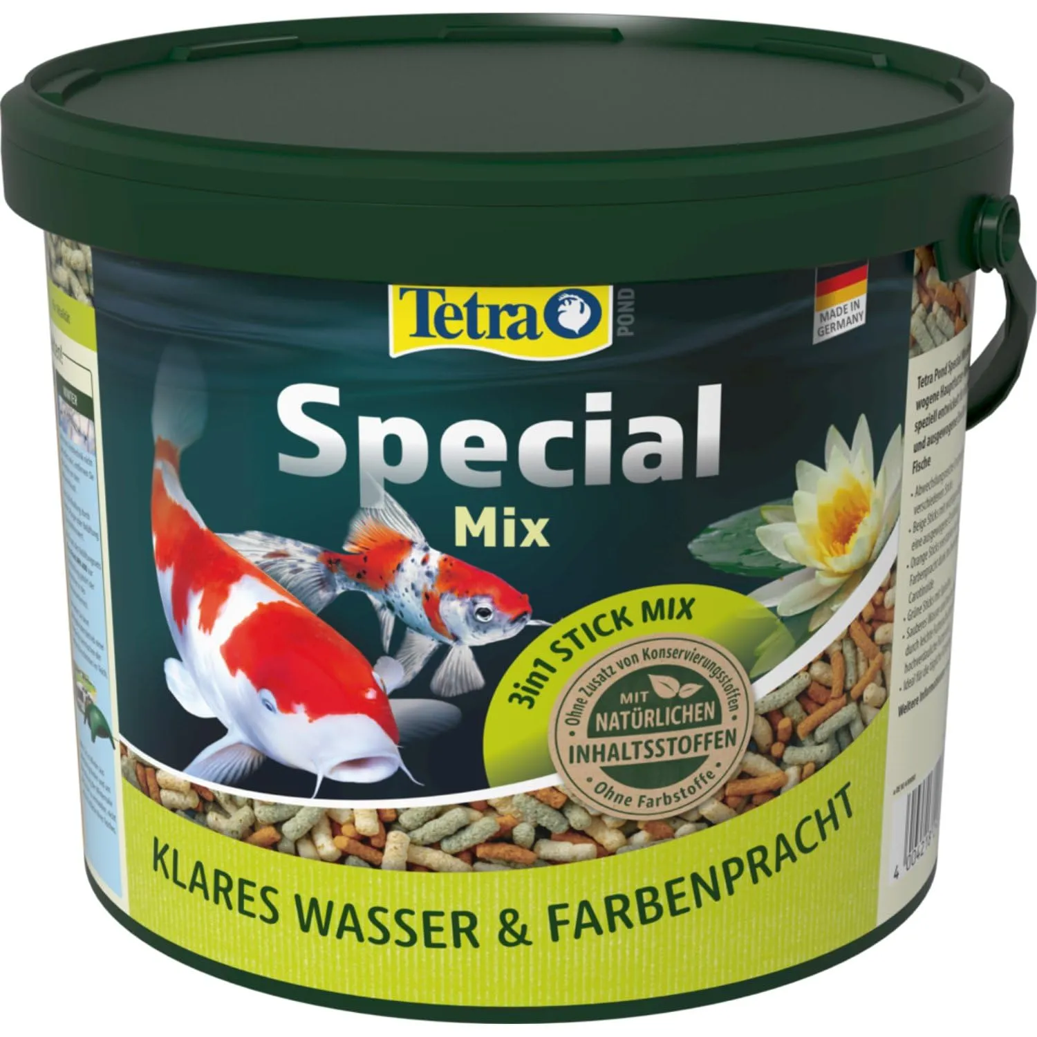 Tetra Pond Special Mix - Miscela di mangime per pesci da stagno composta da tre diversi bastoncini, per una crescita sana e un sistema immunitario rafforzato, secchio da 5 l
