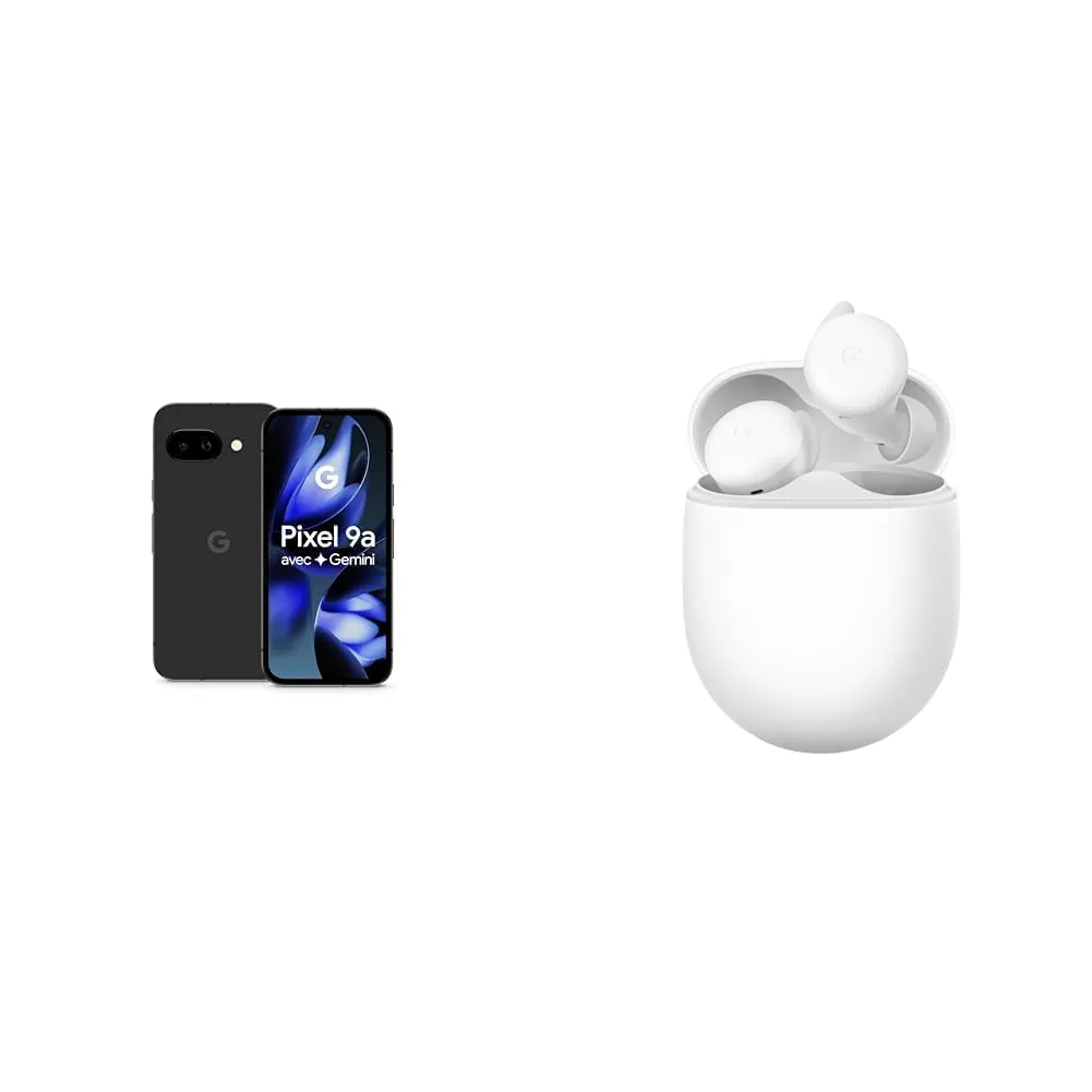 Google Pixel 9a – Smartphone Android sbloccato con fotocamera AI, batteria che dura tutto il giorno e sicurezza efficace – nero ossidiana, 128GB + Pixel Buds A
