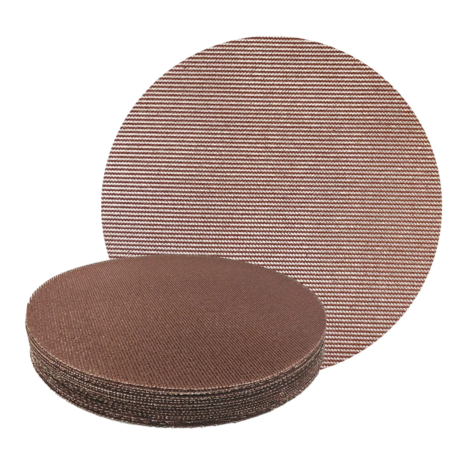 GZKTY 23 Pezzi Rete Dischi Abrasivi 225mm, Grana 60/80/120/180/240, Per Levigatrice Orbitale da 225mm e Levigatrici per Legno per la levigatura di superfici dure, legno, stucco, vernice, metallo