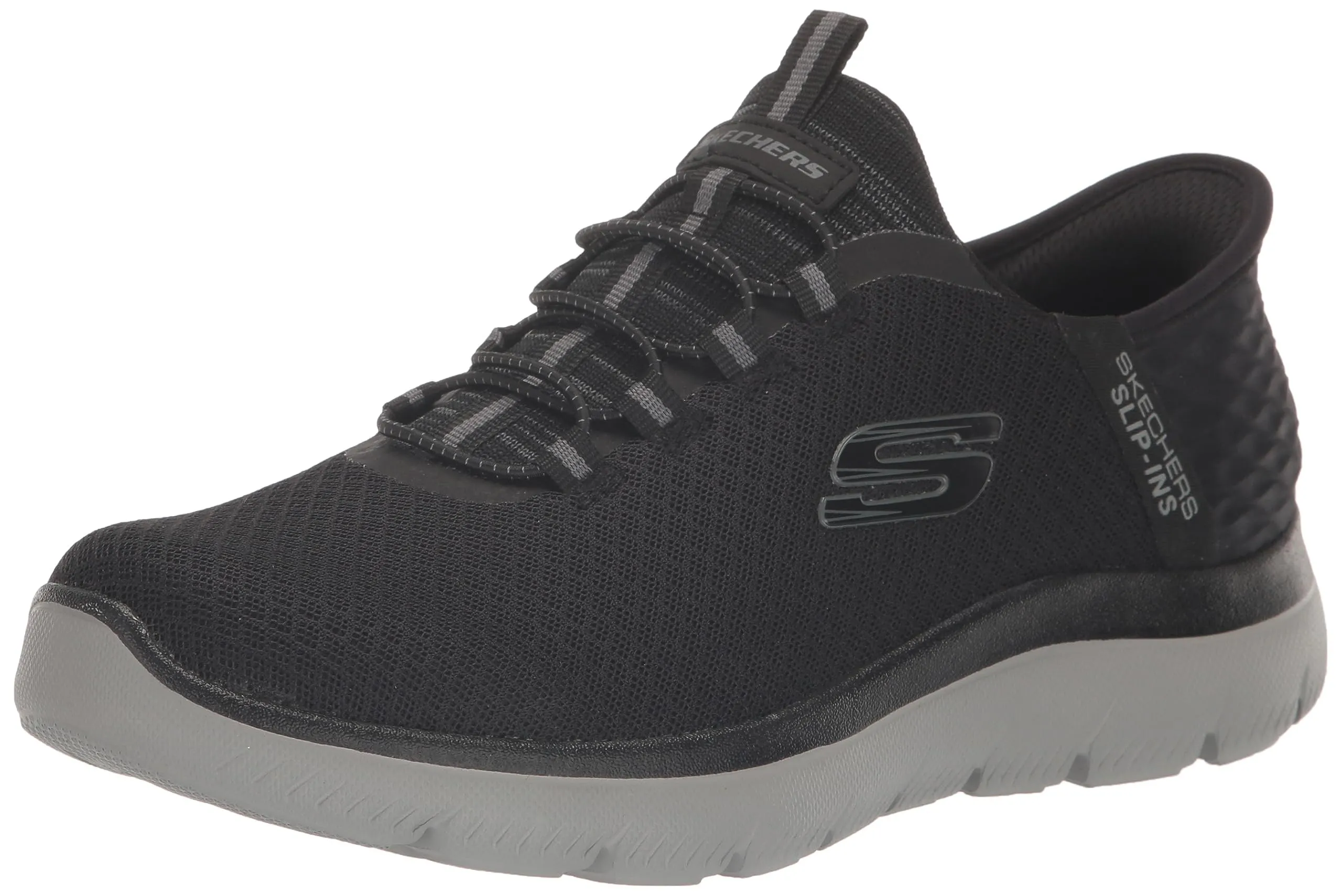 Skechers Summits High Range, Sneaker Uomo, Nero (Black Charcoal), 41.5 EU Larga