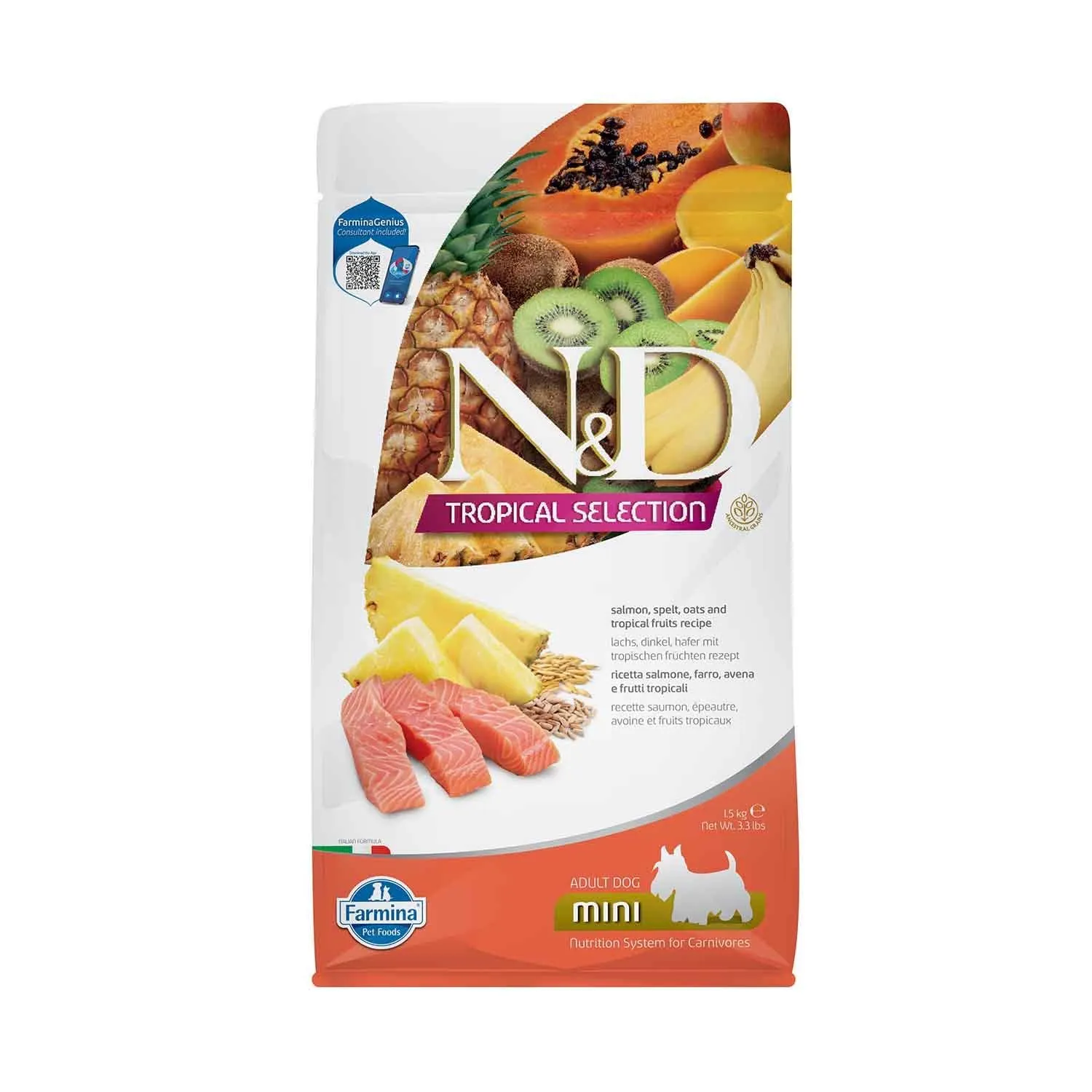 FARMINA ND Dog Tropical Selection Mini Salmon 1,5 kg