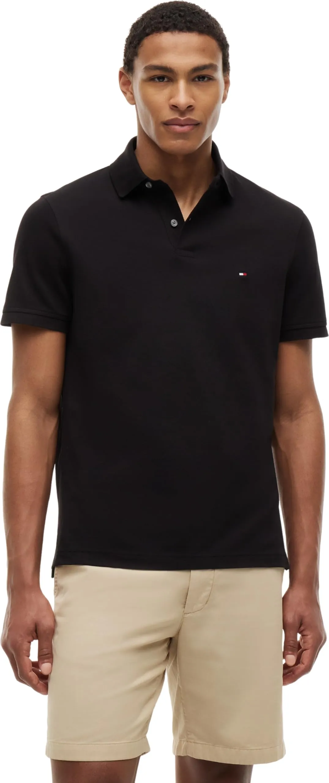 Tommy Hilfiger 1985 Regular Polo Mw0mw17770, Polo a maniche corte Uomo, Nero (Black), L