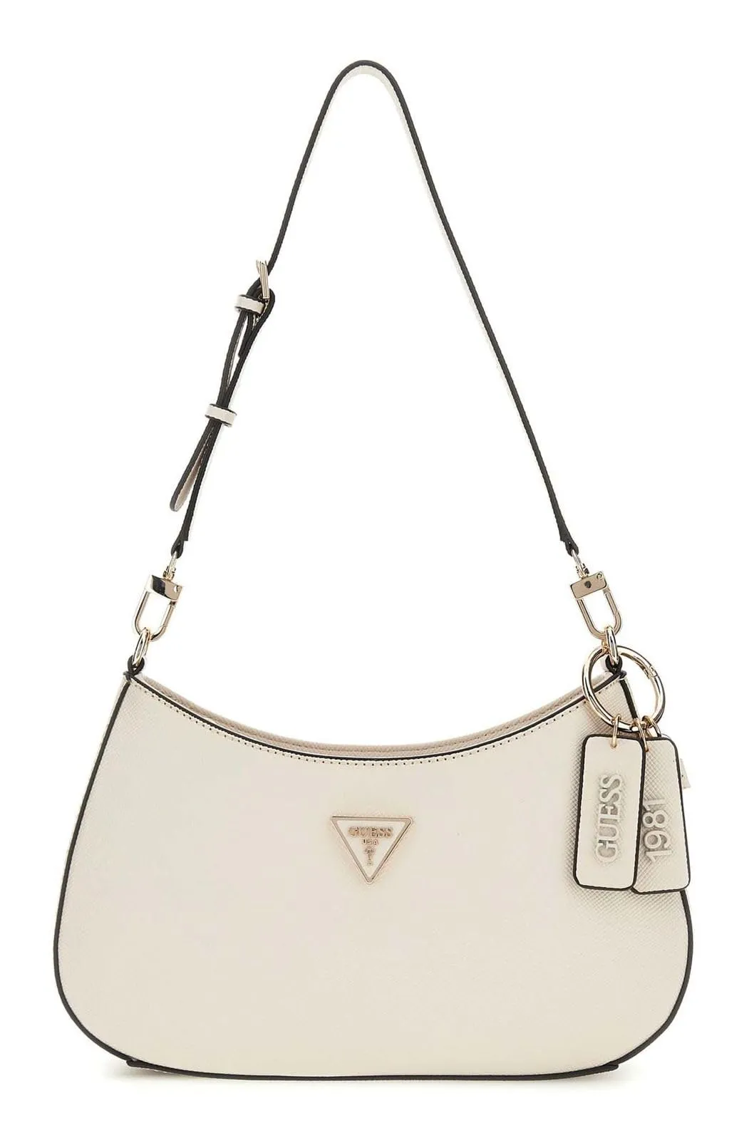 GUESS Noelle II Top Zip Shoulder Bag Bone
