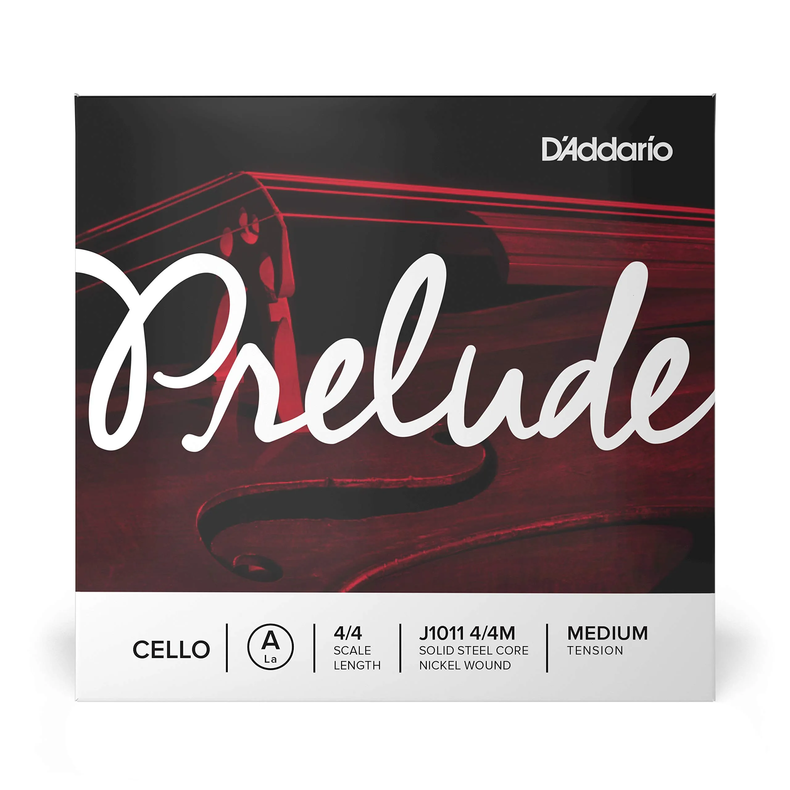 Corda singola LA D'Addario Prelude per violoncello, Scala 4/4, Tensione Media, Set completo
