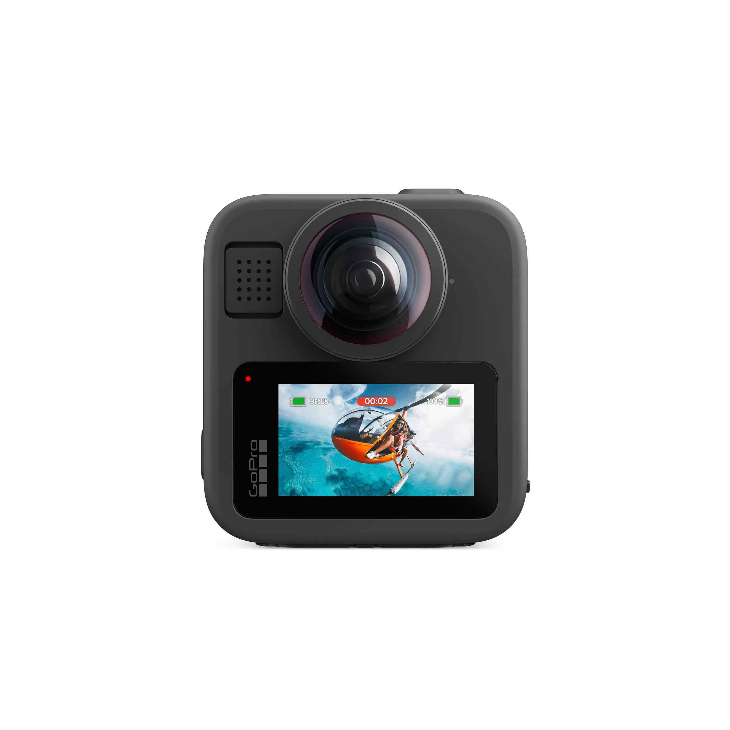 GoPro MAX2 - Action camera tradizionale + impermeabile a 360° con touch screen, video sferici 8K, foto a 360° da 29 MP, lenti facilmente sostituibili, stabilizzazione HyperSmooth, 6 microfoni
