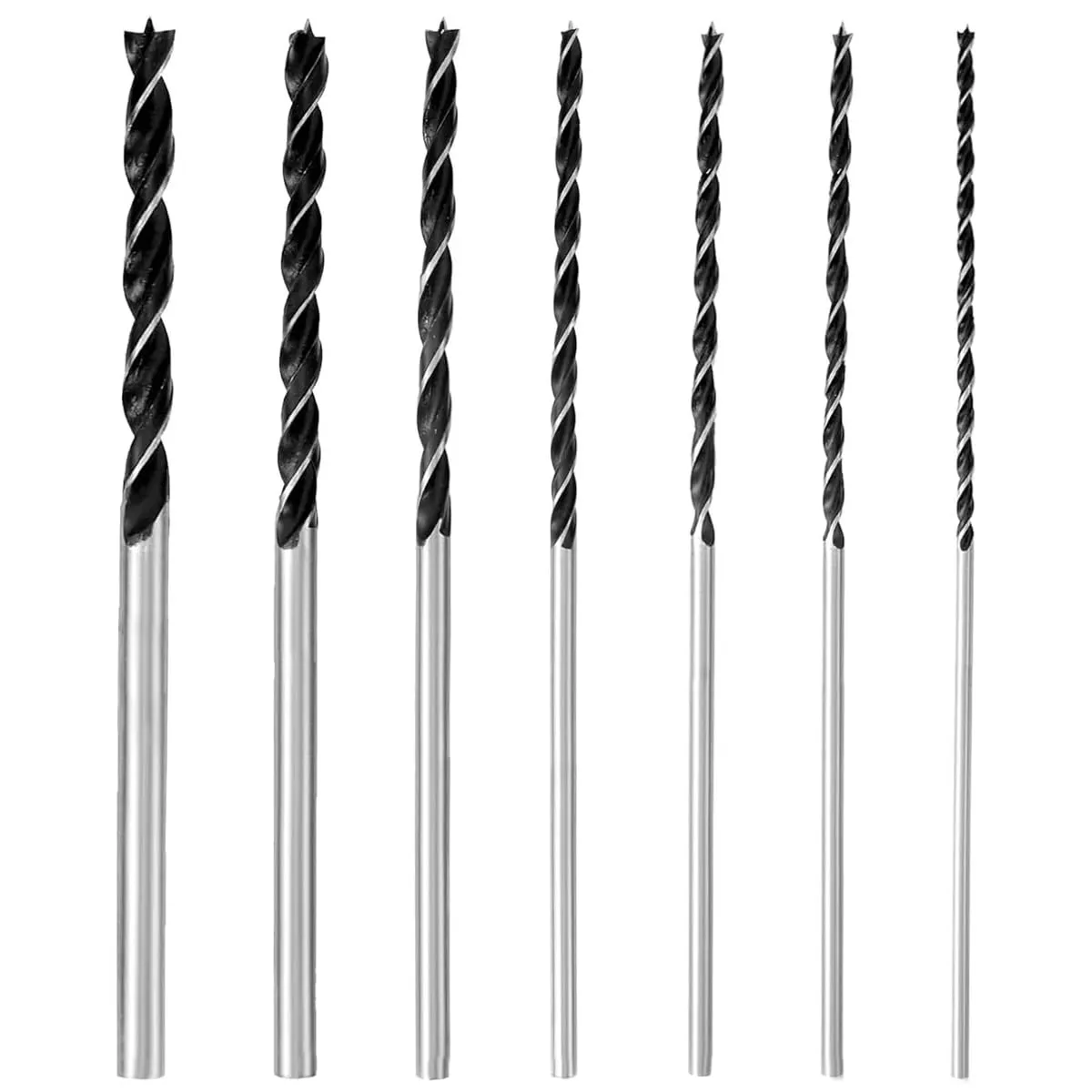 LCOUACEO Punte per Legno Lunghe Professionali 4, 5, 6, 7, 8, 10, 12 mm x 300 mm Punte Lunghe per Casseforme, per Legna