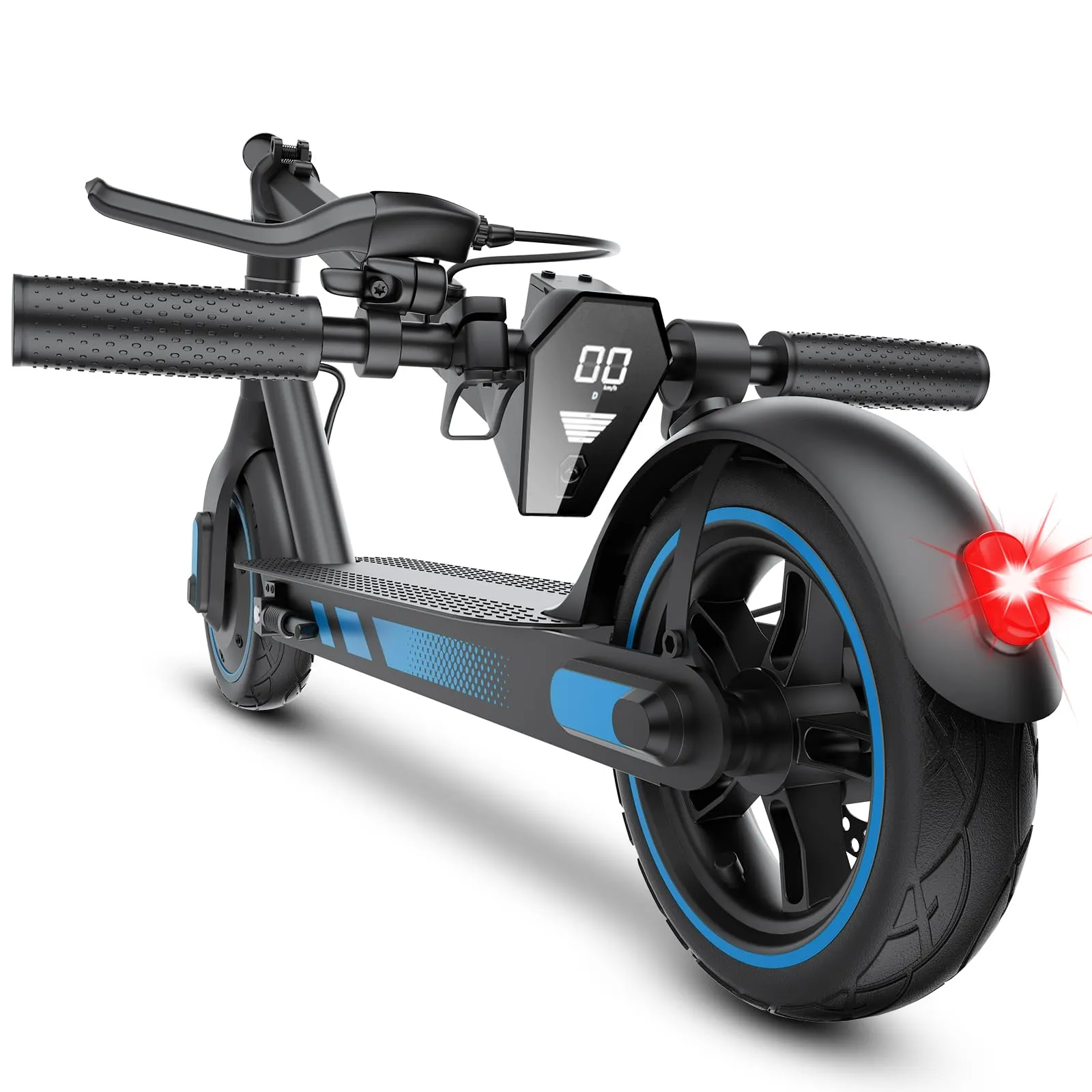 Monopattino Elettrico per Adulti, Pneumatici 10", Motore Potente 500W, Autonomia fino a 38 km, Velocità Massima 25 km/h, Doppio Sistema di Illuminazione e Freni a Tamburo, Controllo via App Smart
