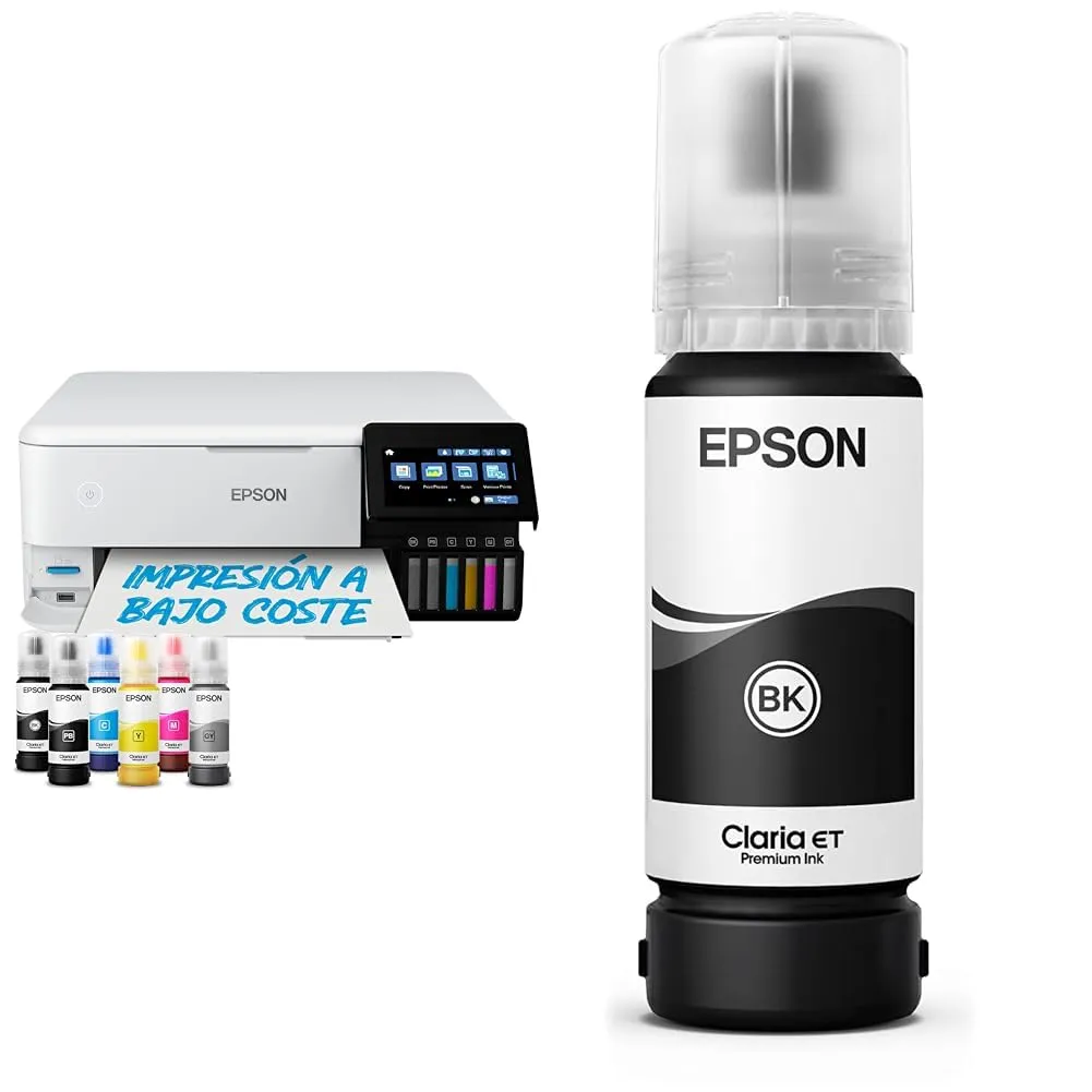 Epson Ecotank ET-8500 con flacone di inchiostro nero fotografico aggiuntivo
