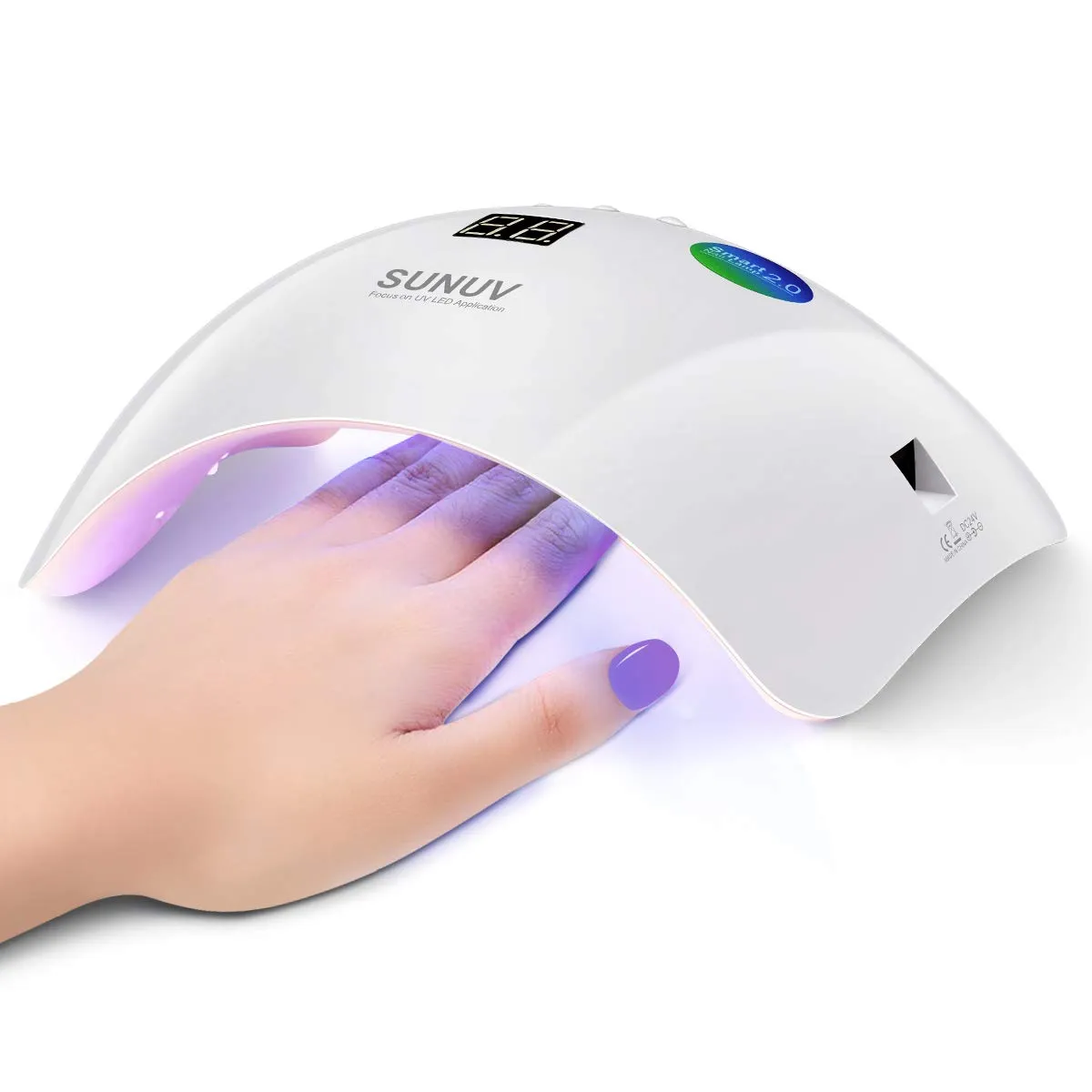 SUNUV Lampada Unghie UV LED Lampada per Unghie Rosa con Sensore Di Avvio Automatico, Display LCD e Timer 30/60/99s