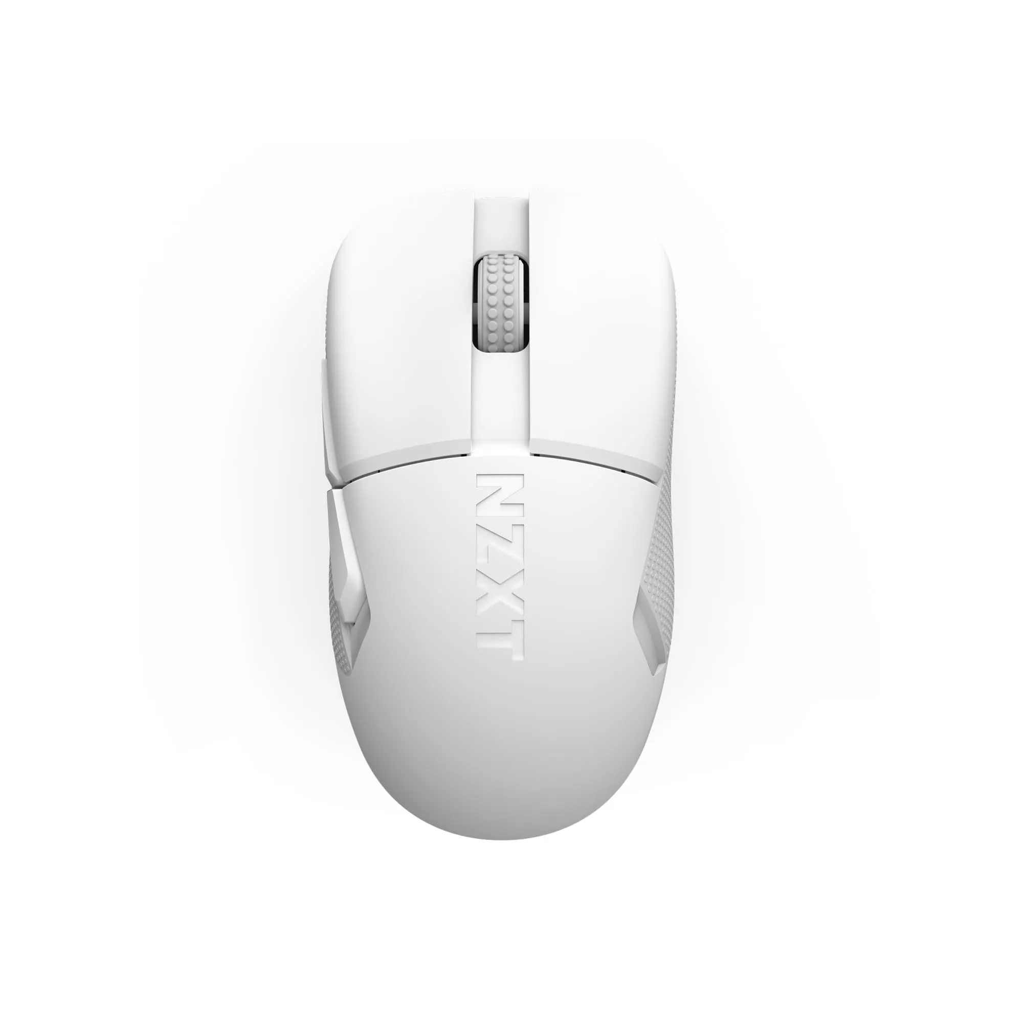 NZXT Lift Elite Wireless Gaming Mouse – Ultra leggero 57 g – 4K/8K Polling Rates, Switch ottici, Sensore ottico 26K DPI – Lunga durata della batteria – Grip laterali in gomma – Bianco