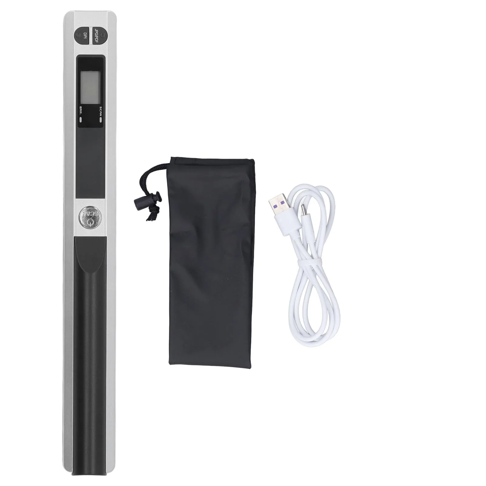Scanner Portatile 300DPI 600DPI 900DPI, Apparecchiatura di Scansione Aziendale Portatile USB 2.0, per Foto Documenti A4 Immagini Ricevute Libri Formato PDF JPG (Argento)