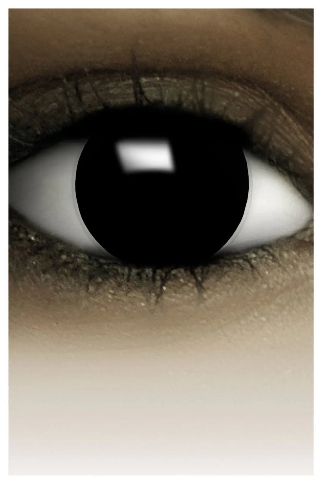 FXCONTACTS Lenti a contatto colorate STREGA NERA, 2 pz (1 paio) lenti morbide monouso senza correzione – Ideali per Halloween e carnevale