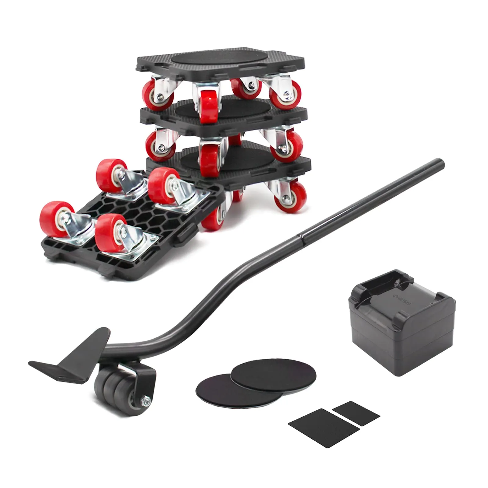ONEON Kit Sollevatore Mobili, Movimentatore a 4 Ruote, Può Ruotare a 360°, Applica a Movimentazione, Trasporto Mobilia Pesante, Frigorifero, Divano, Armadio