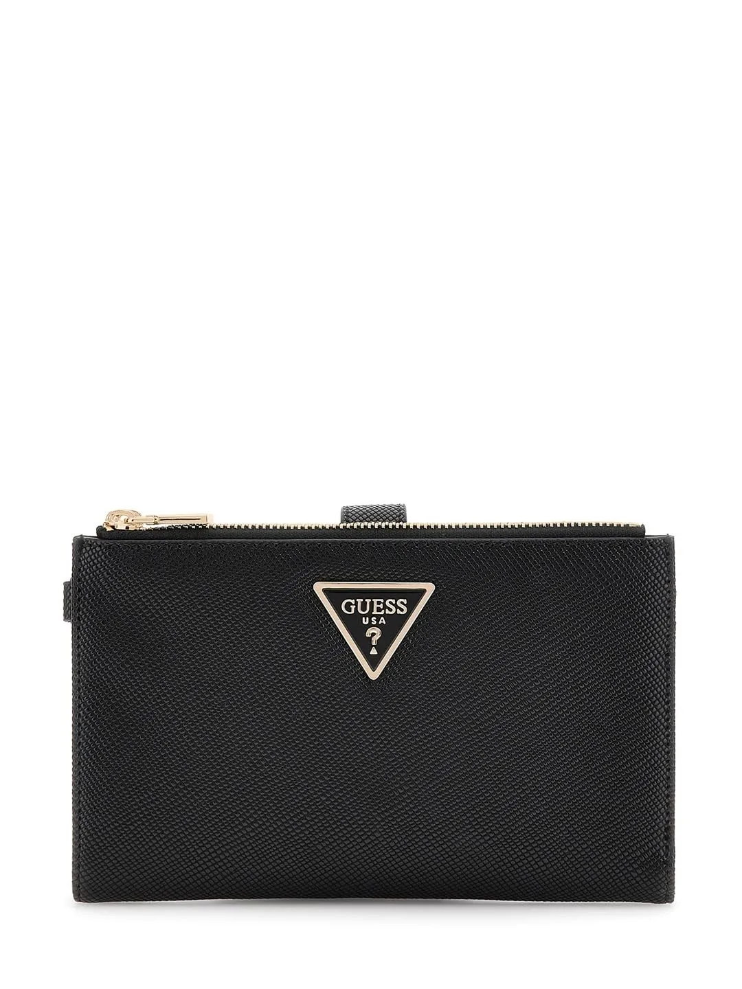 GUESS Laurel II Double Zip Organizer Wallet, Portafoglio organizzatore Donna, Nero, Talla única