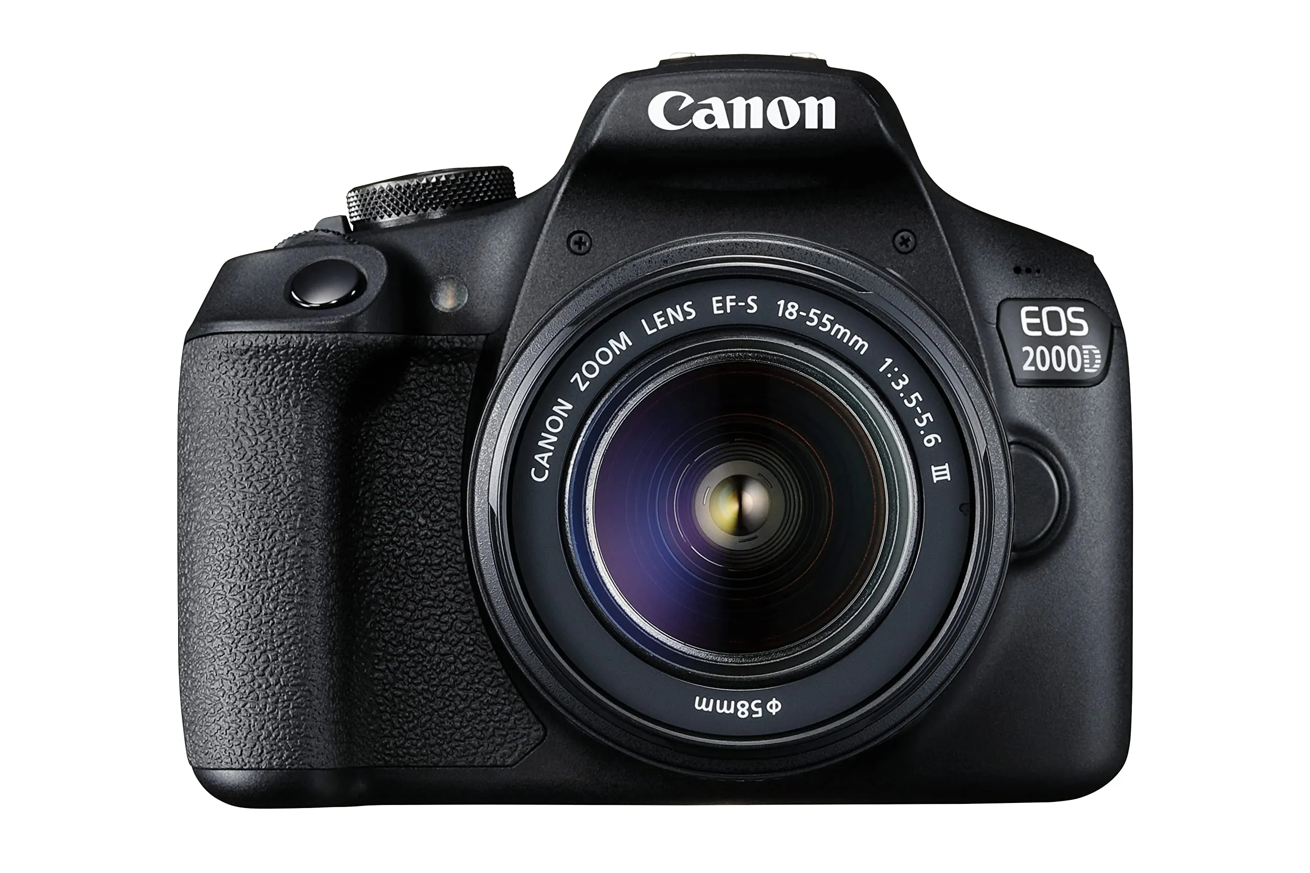 Canon EOS 2000D + Obiettivo EF-S 18-55mm III Fotocamera DSLR Facile da Usare con Obiettivo Versatile, Ideale per Ritratti e paesaggi