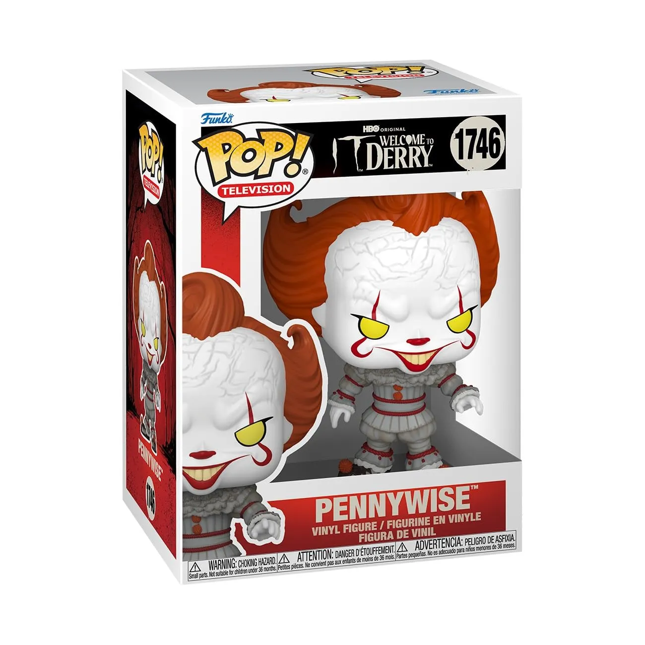 Funko Pop! TV: Welcome To Derry - Pennywise - Figura in Vinile da Collezione - Idea Regalo - Merchandising Ufficiale - Giocattoli per Bambini e Adulti - TV Fans - Figura da Collezione e da Esposizione