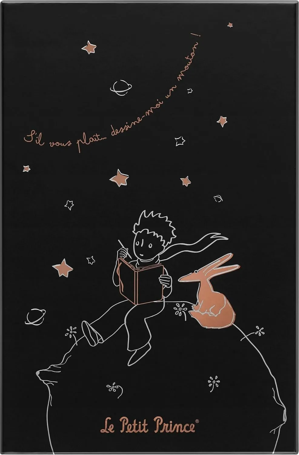 Moleskine Le Petit Prince Taccuino a Righe, Copertina Rigida e Chiusura Elastica, in Gift Box Nera Riutilizzabile, Tema Piccolo Principe, Formato Large 13 x 21 cm