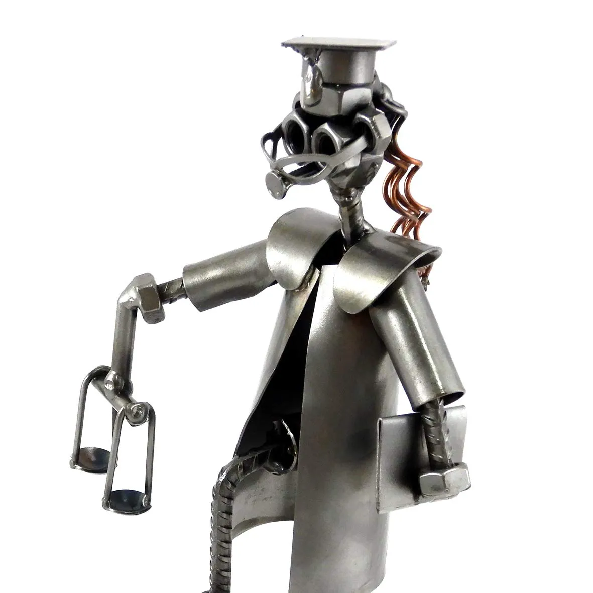 AVVOCATO DONNA- AVVOCATESSA IN METALLO CON VITI BULLONI CHIODI DI METAL IDEA - IDEA REGALO ORIGINALE - 100% ARTIGIANALE - MADE IN ITALY - PERSONALIZZABILE