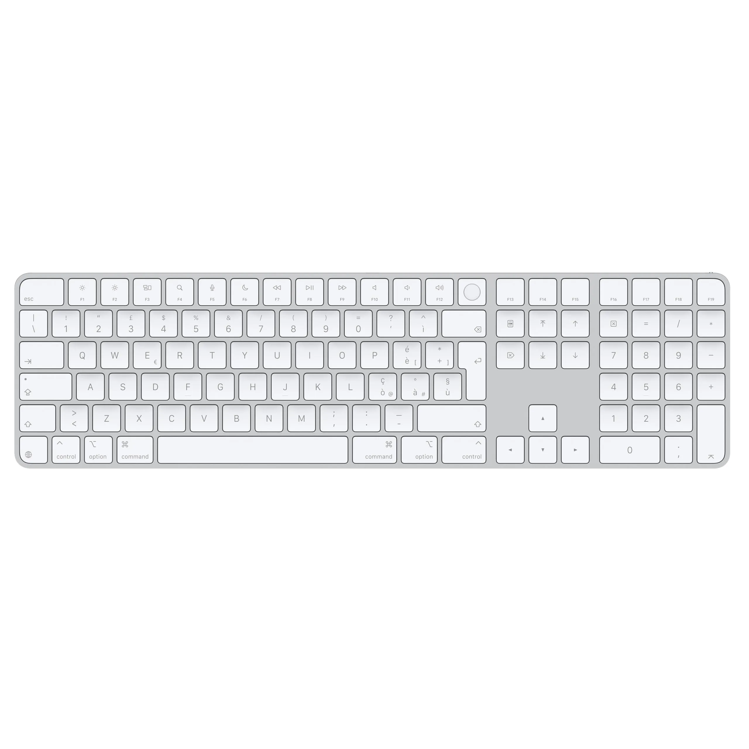 Apple Magic Keyboard con Touch ID e tastierino numerico per Mac con chip Apple - Italiano - Tasti bianchi ​​​​​​​