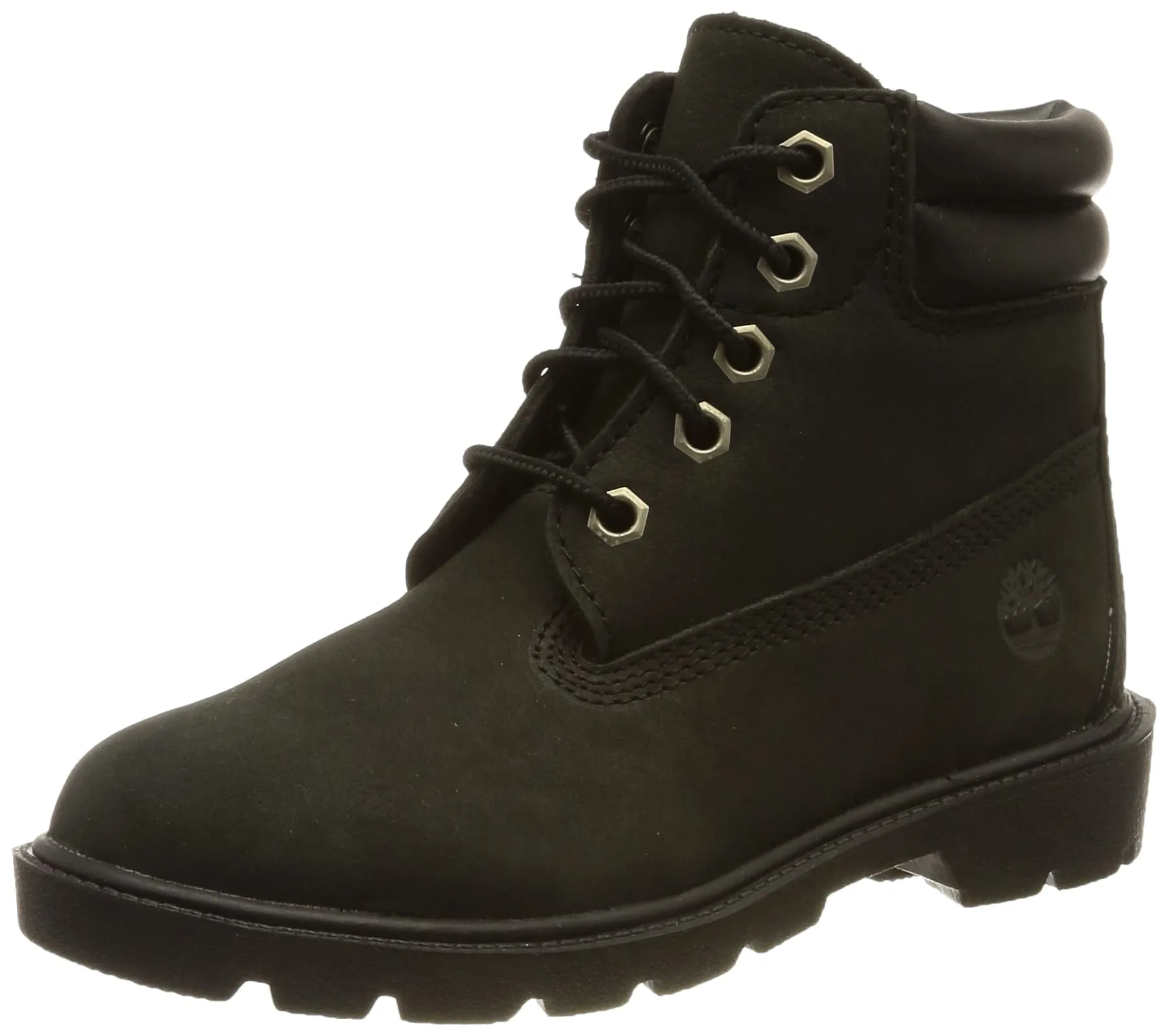 Timberland Unisex - Bambini e ragazzi 6 Inch Wr Basic (Youth) Caviglia barca,Nero,35 EU