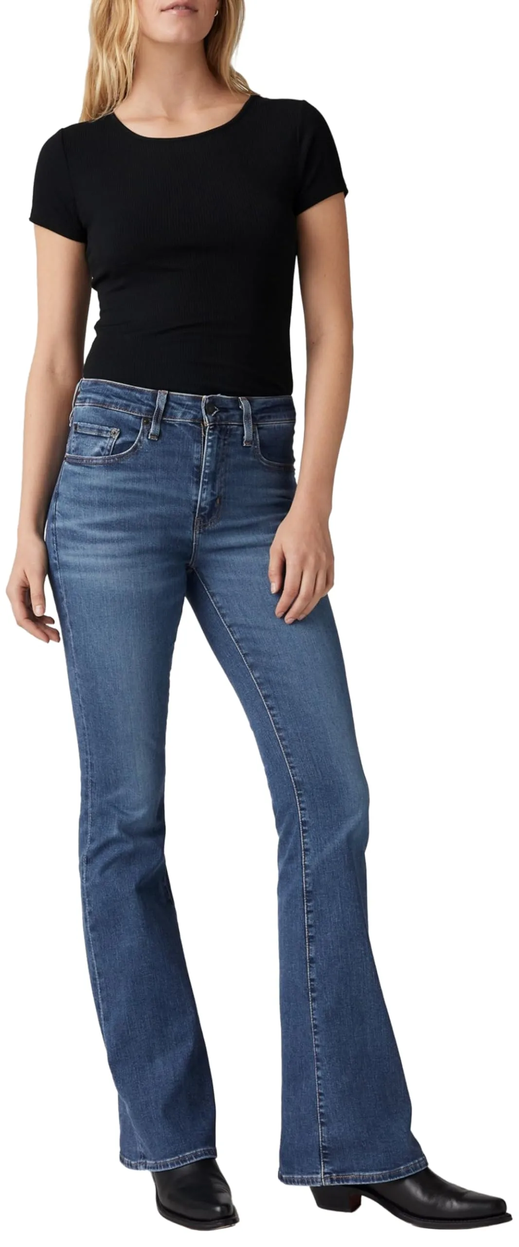 Levi's 726 High Rise Flare, Donna, Blue Wave Mid, 28W / 30L