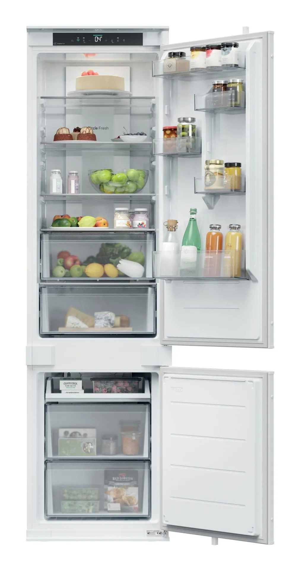 CNBQT3519EW - Frigorifero combinato no frost, 284 litri, installazione incasso, Classe energetica E