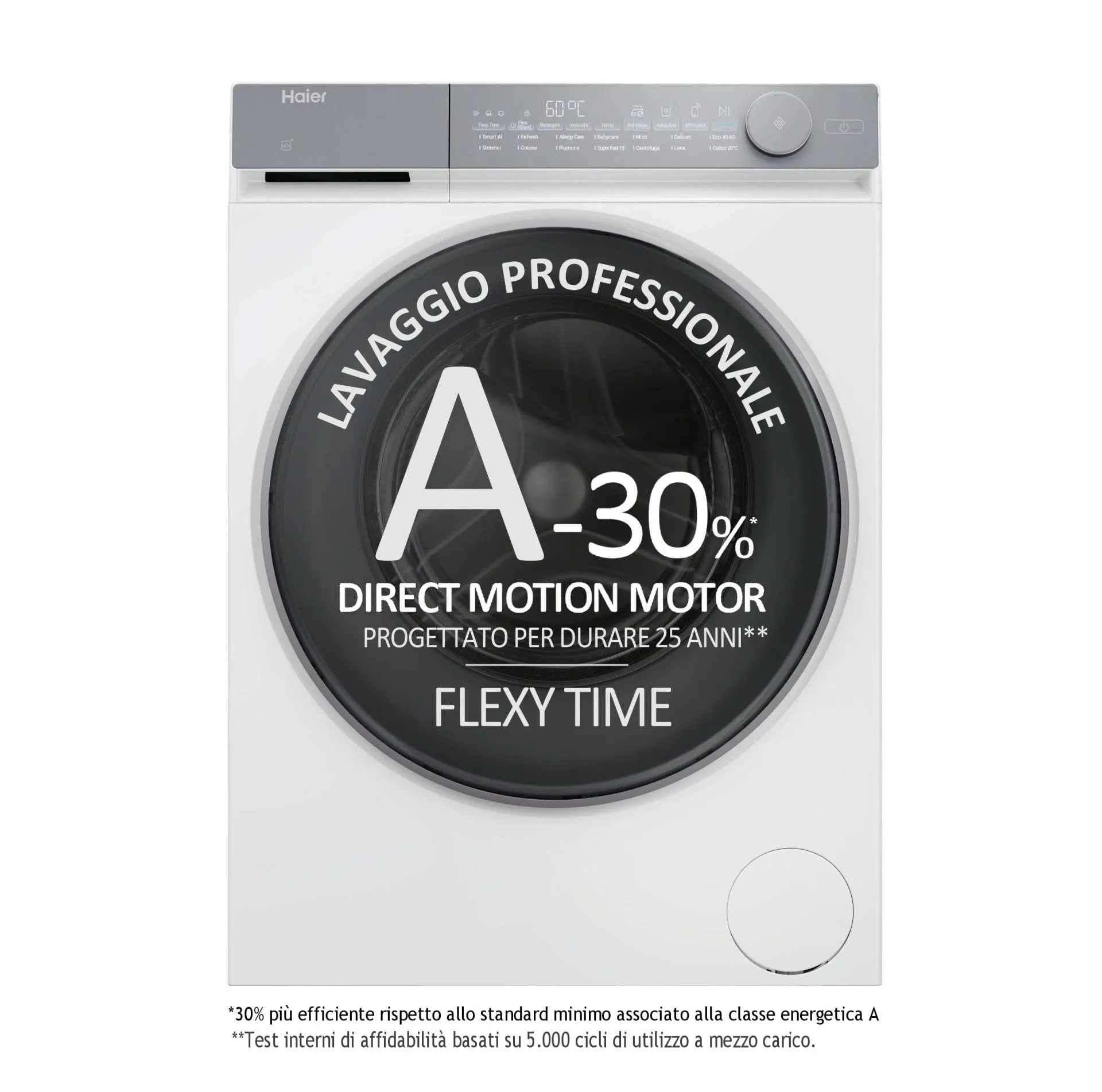 Haier HW100-B14367U1 lavatrice Caricamento frontale 10 kg 1400 Giri/min Bianco