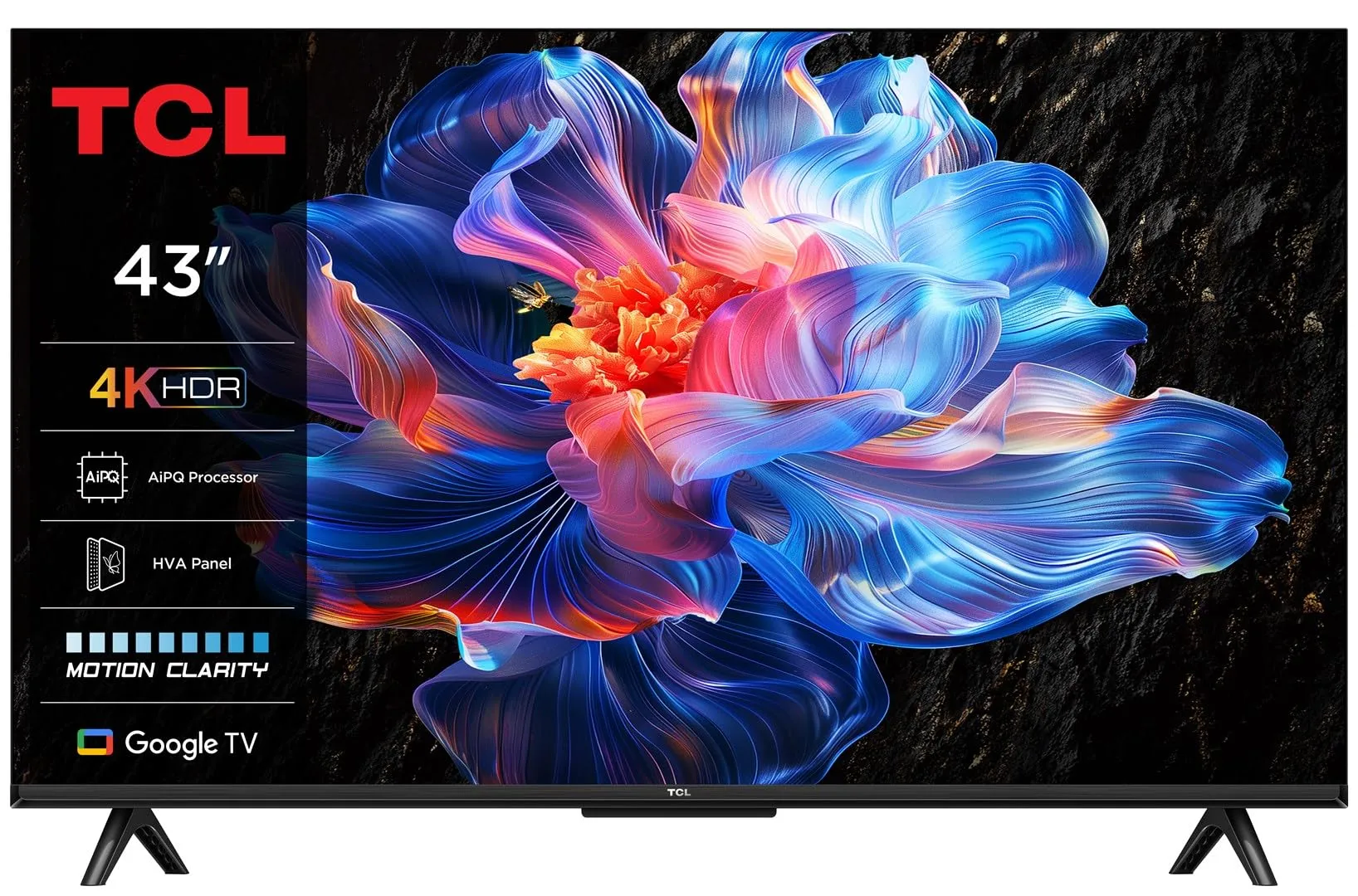 43P69K - TV 43 Pollici, Smart TV, 4K, LED, DVB-T2, H.264, H.265, Wi-Fi, Classe energetica F