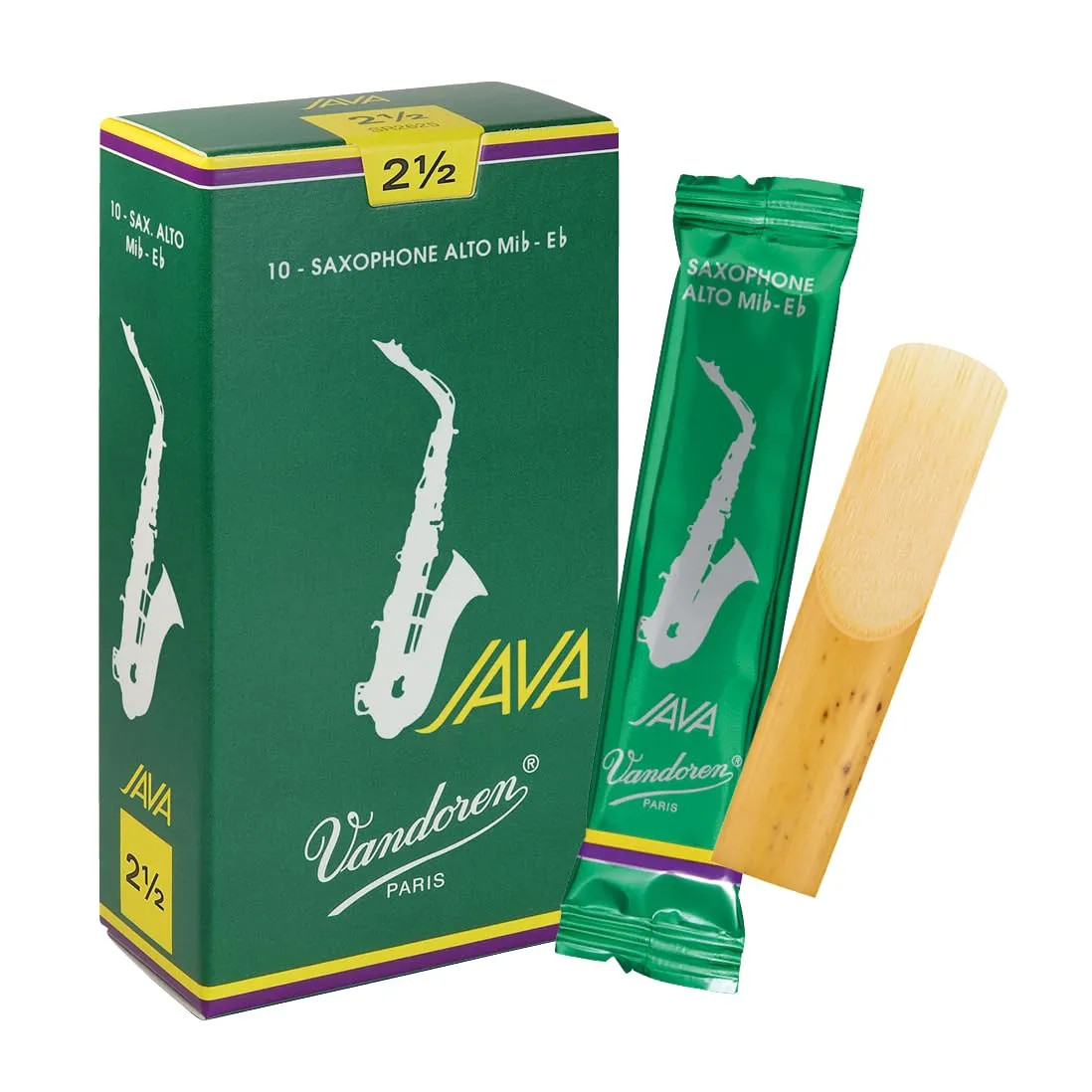 Vandoren SR2625 Box 10 Ance Java Verdi 2.5 Sax Alto