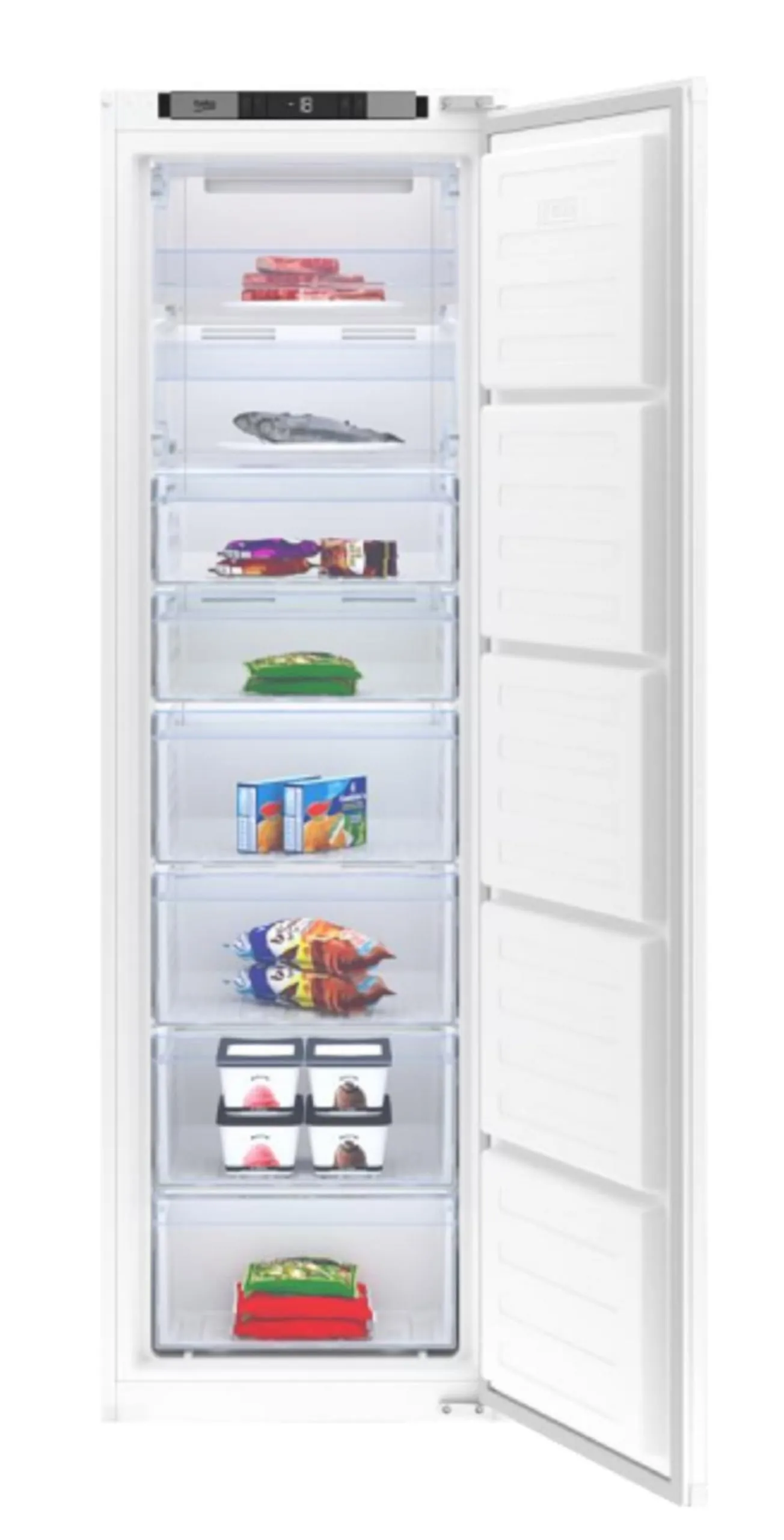 Congélateur armoire intégrable BEKO BFNA247E40SN - 220L - Blanc