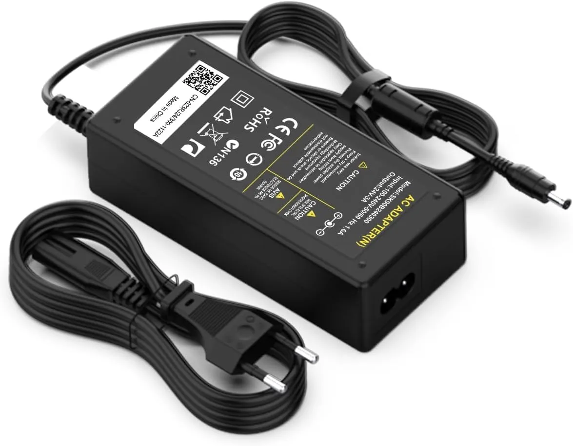 Alimentatore Caricabatterie 24V per Logitech G29 G923 G920 G940 Logitech Driving Force GT G25 G27 PS3 Xbox 360 Racing Wheel FUJITSU FI-6130 FI-5120C Scanner Caricatore 24V 3A 2A 2.5A 2.7A 1.5A