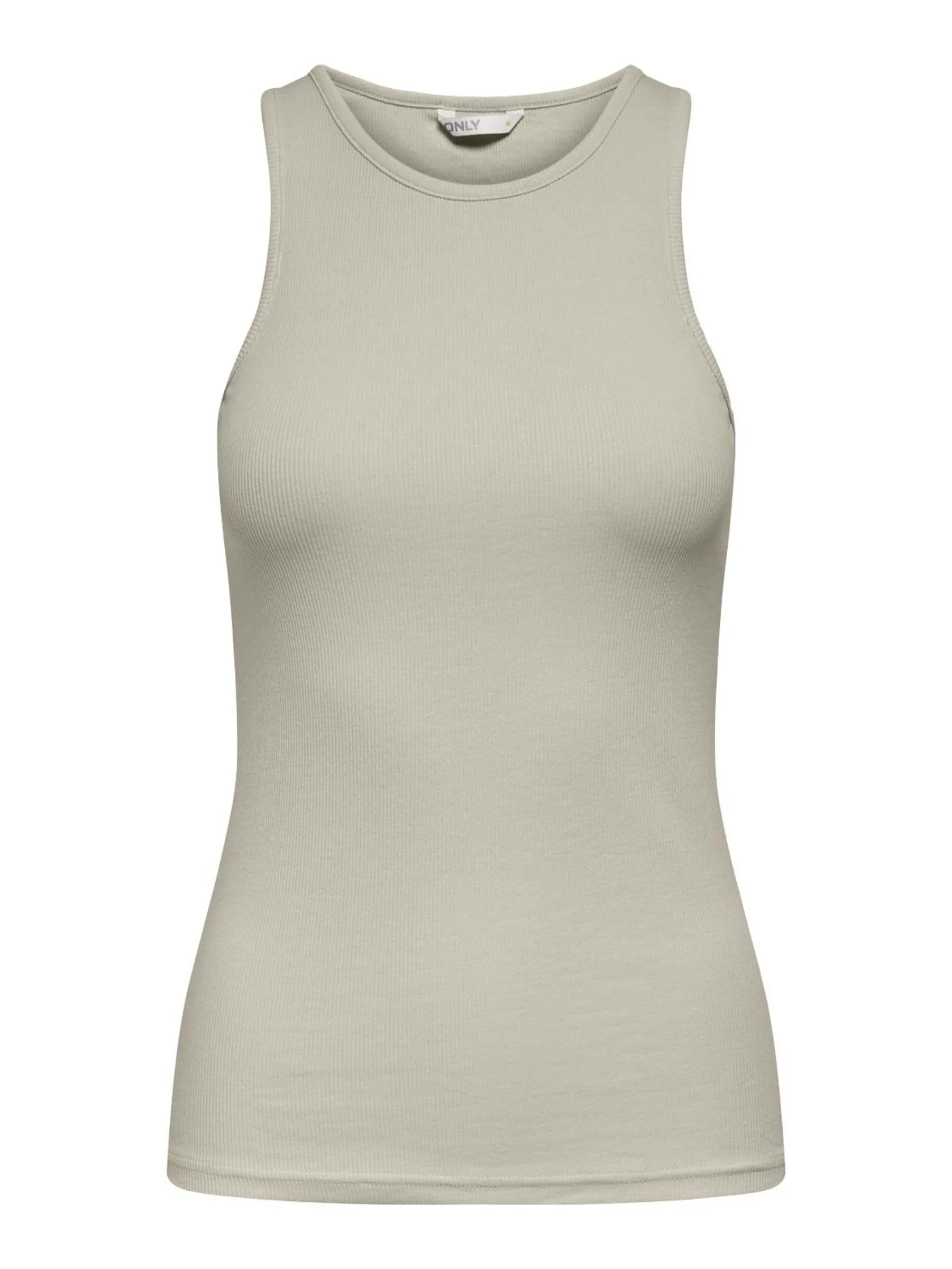 ONLY Onlkenya Rib-Canotta Jrs Noos Top, Pumice Stone, M Donna