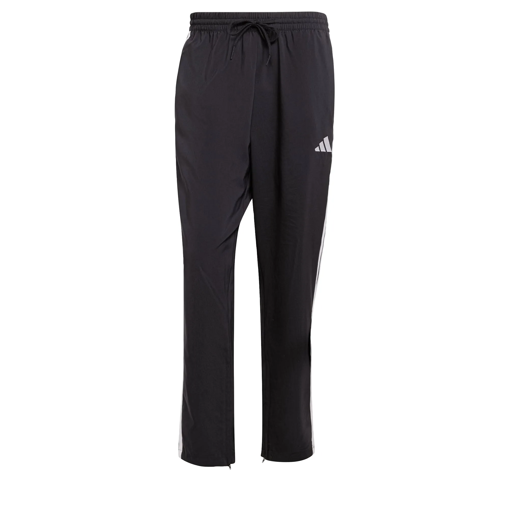 adidas Homme Essential Three Stripes Stanford Pant Open Hem, Black/White, L