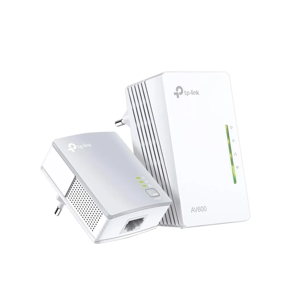 TP-Link TL-WPA4220 KIT Powerline Kit AV600Mbps e Wi-Fi 300Mbps, Homeplug AV2, Porte Ethernet, Plug & Play, Compatibile con Router, Tecnologia Powerline Avanzata, Facile Gestione