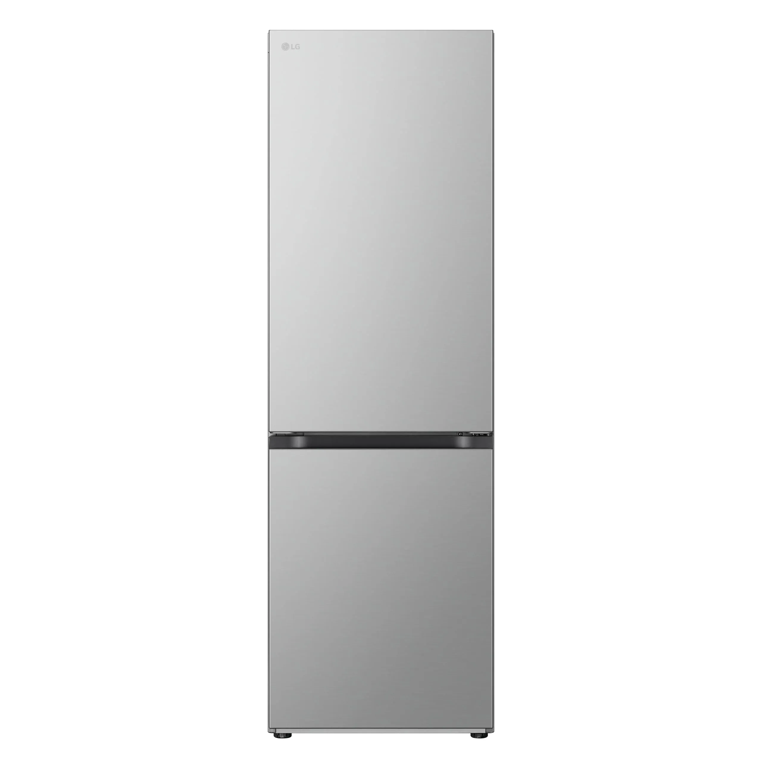 LG GBV21L0EPY Frigorifero combinato Total No Frost, 344L, Classe E, Door Cooling, Linear Cooling, Smart Diagnosis, Design con porte piatte, Apertura porte a filo muro, Prime Silver