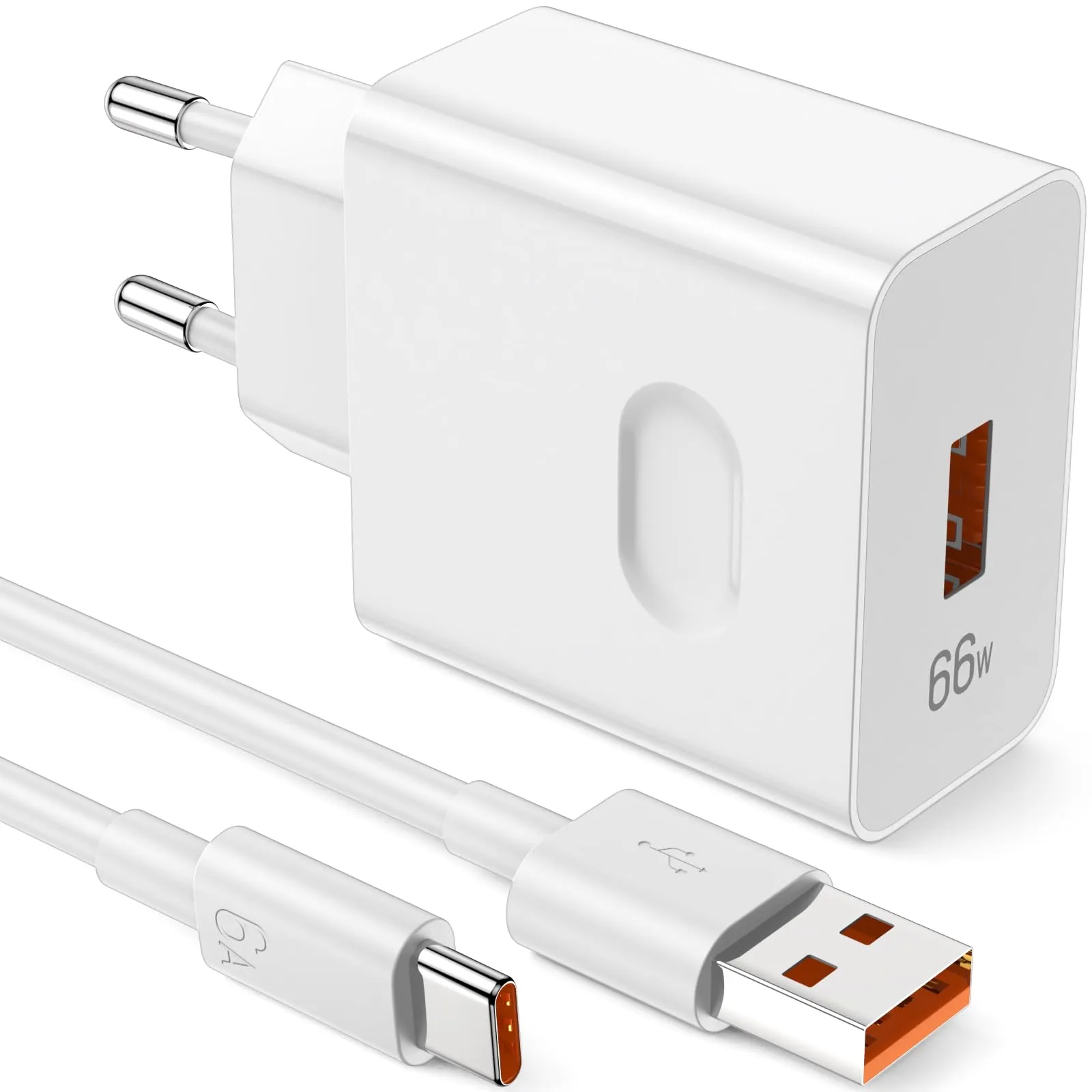 66W SuperCharge Caricabatterie per Honor Original Magic 6 Lite 90 Lite 200 Lite X8a X8b, 6A Cavo di ricarica USB C Adattatore di alimentazione per HONOR 90 70 Lite X9b per HONOR Magic 6 5 4 3 Lite Pro