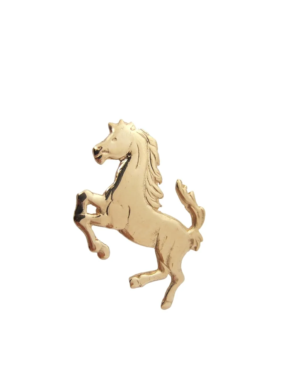Cavallino Rampante : Spilla da giacca in Oro Giallo 18 Kt (750) - Cavallo - stemma - simbolo - Scuderia -